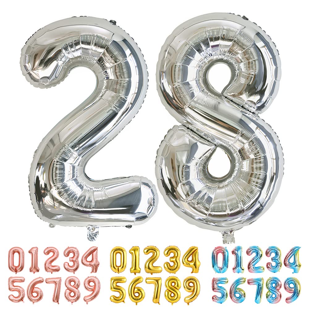 Foil Globo Número 5 Azul 40" (101cm), Inflable Helio o aire, Gigante Numeros 0-9, 10-19, 20-29, 30-100, Grande Globos Decoración para La Boda Aniversario y Cumpleaños Fiestas — view 574