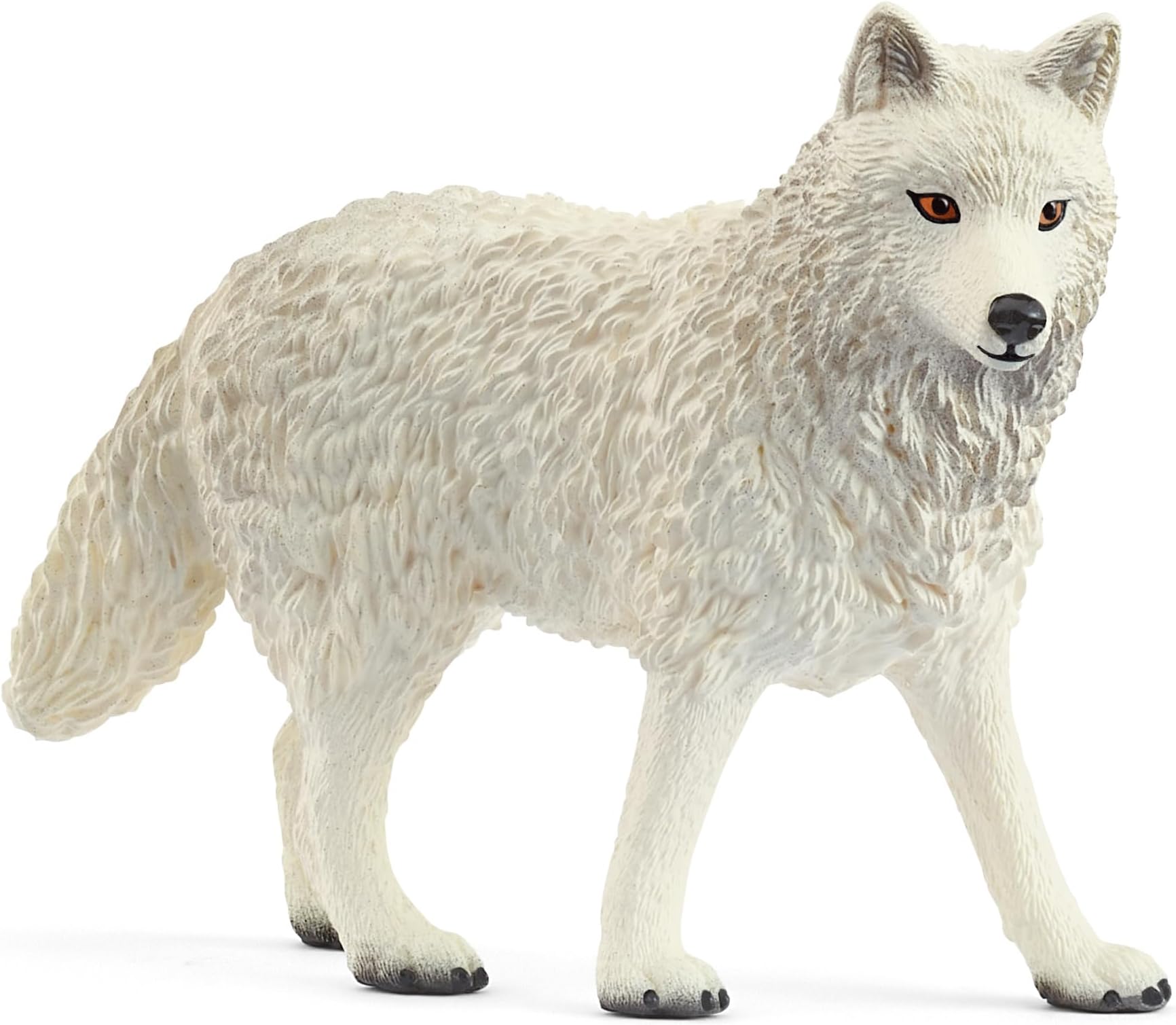Wild Life - 3" Arctic Wolf Toy Figurine. Realistic Hand-Painted Hard Animal Toys for Boys and Girls. Durable Educational Wolf Figure for Imaginative Play. Kids and Toddlers Ages 3+ 14880