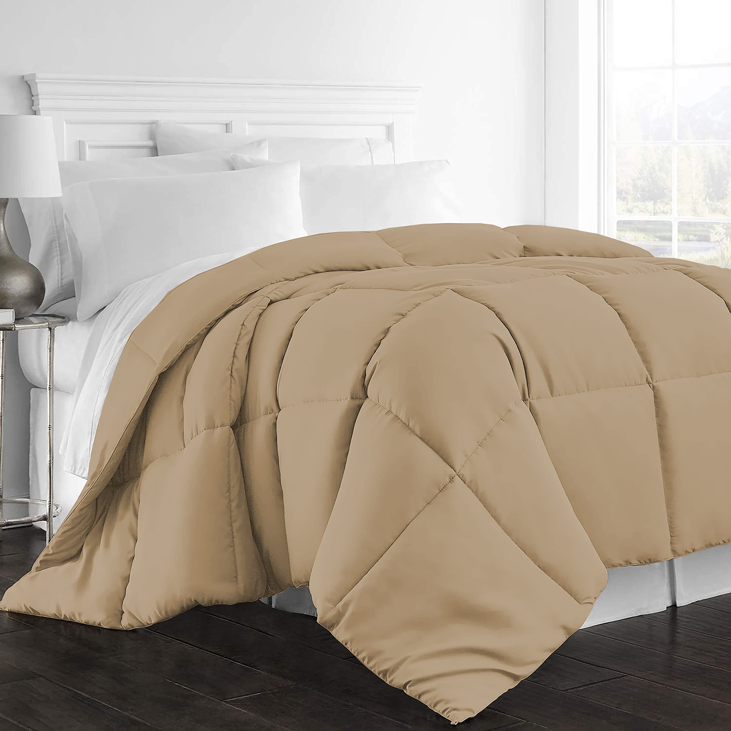 Day Care - Quilted Bedding Comforter for Winter 300|GSM Comforter (90" x 100" Inches/228cm x 254cm) - Double Bed Comforter|Beige-image-20