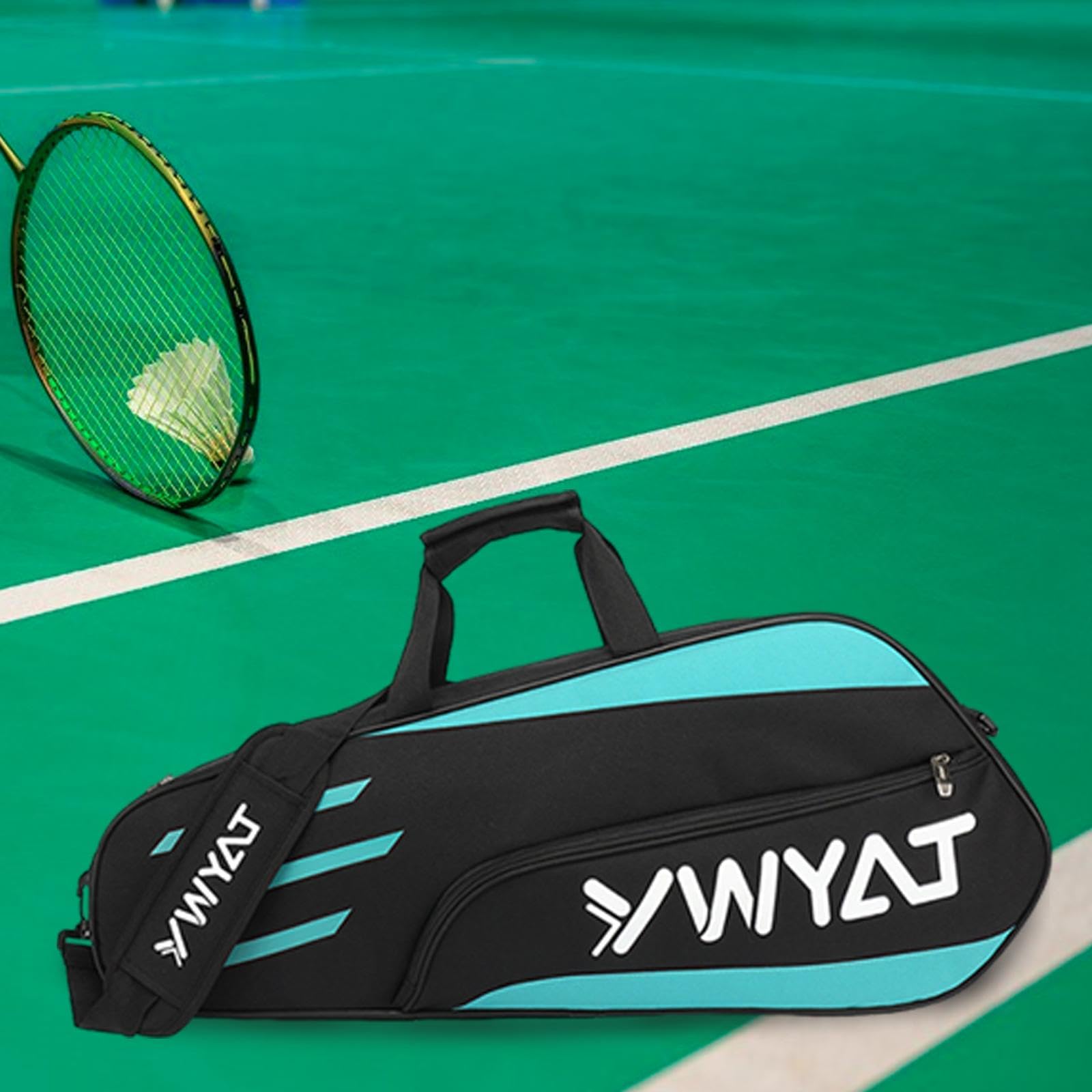 predolo Bolsa para Raquetas de Bádminton, Bolsa de Tenis con Correa para El Hombro, Bolsa para Raquetas de Tenis, Bolsa de Transporte para Raquetas, Bolsa de