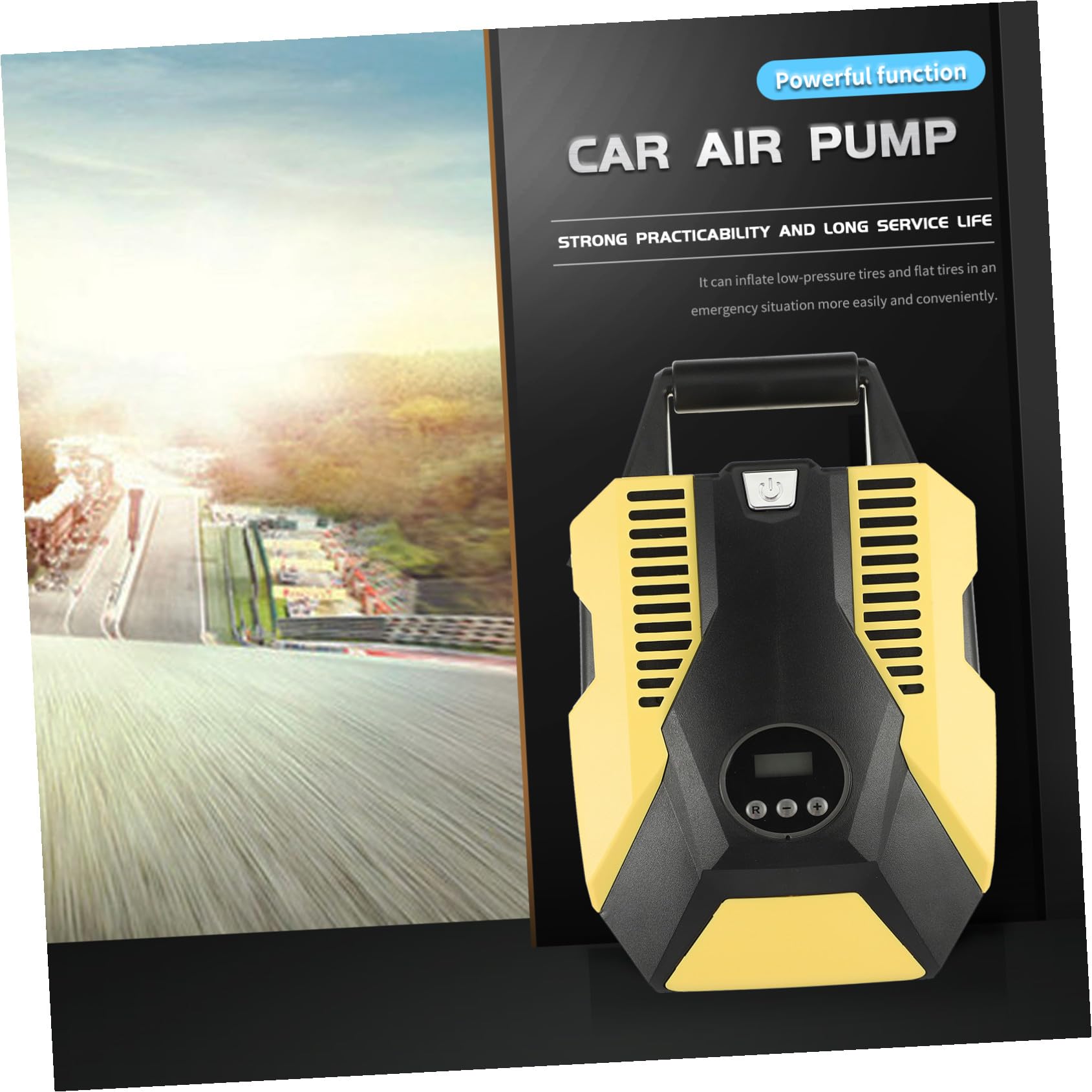 ifundom Inflador de Neumáticos Eléctrico Portátil con Manómetro Digital, Bomba de Aire 12v para Coche, Compresor de Aire Compacto y Automático para Inflado Seguro y Rápido, Uso Automotor