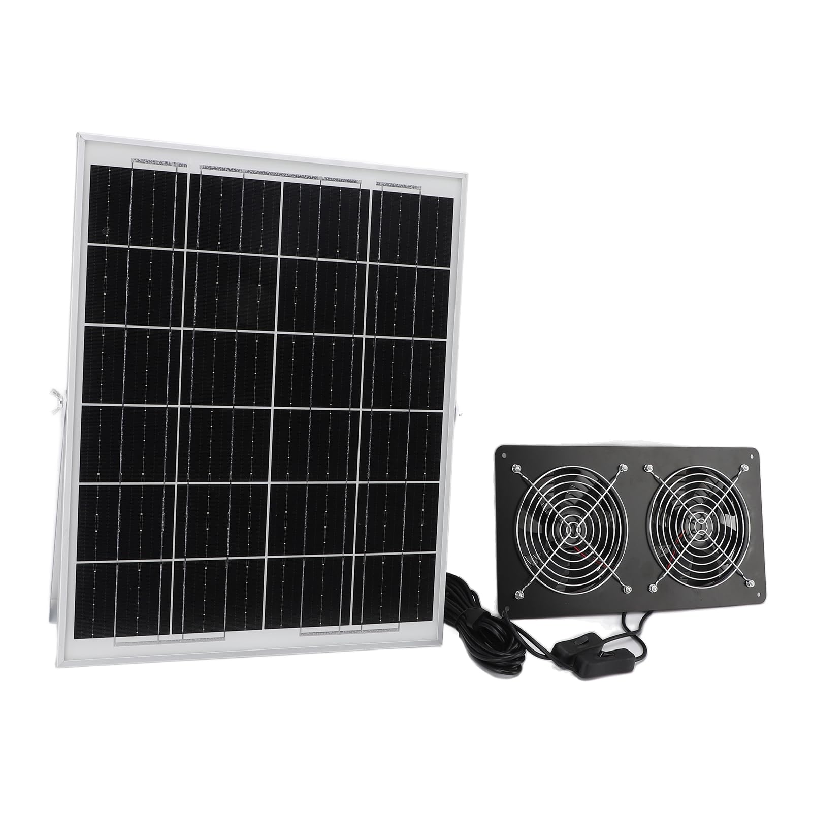 Sonew Zestaw Dwóch Wentylatorów Słonecznych, 30W IP65 Wentylacja Solarna z