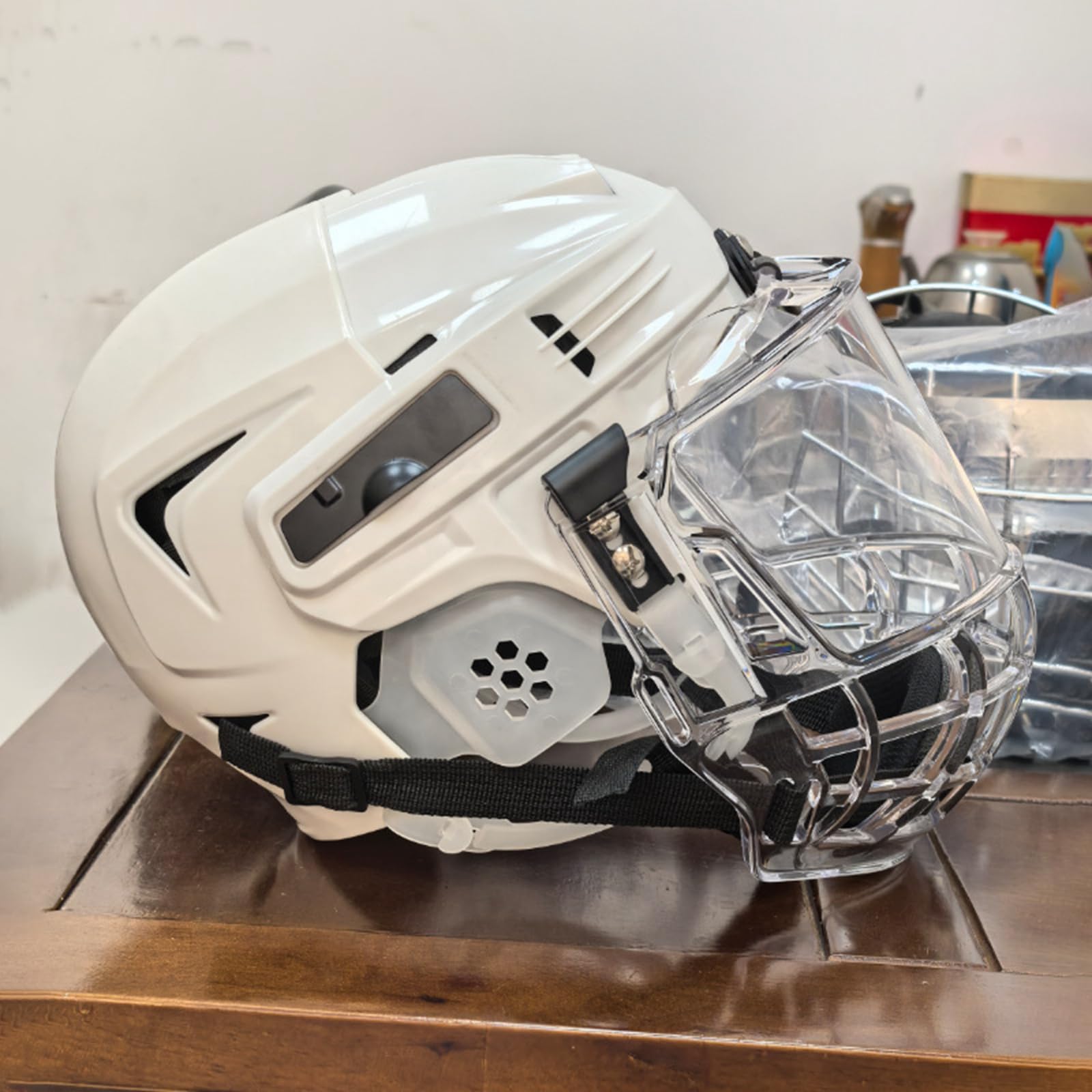 Baoblaze Casco da Hockey Ghiaccio Visiera di Ricambio, Visiera antiappannamento, Protezione Integrale del Viso, Traspirante, Antigraffio