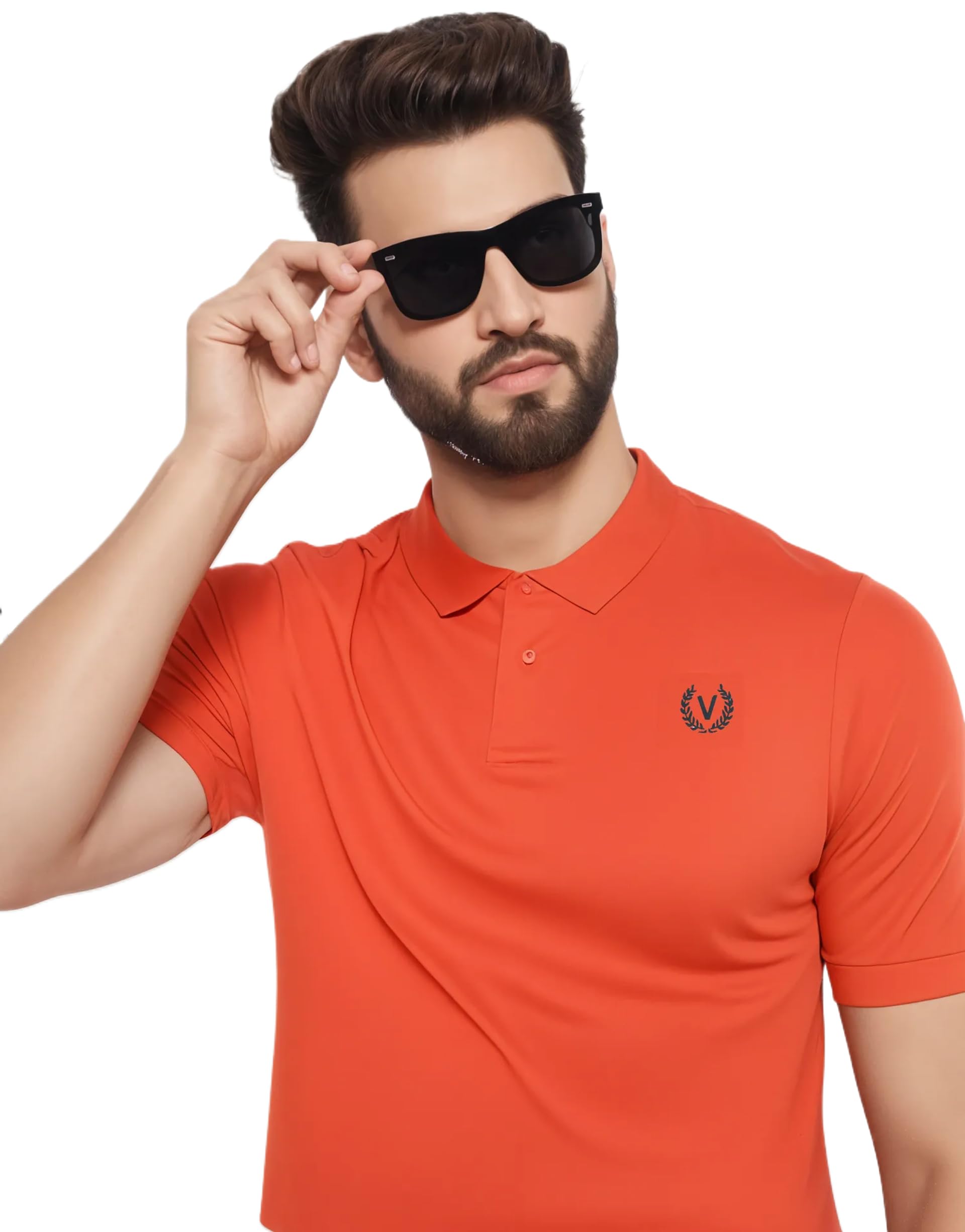 mack jonney Men’s Solid Premium Pique Cotton Polo T Shirt | Polo Tshirts | Half Sleeves | Solid-Regular Fit-picture-25