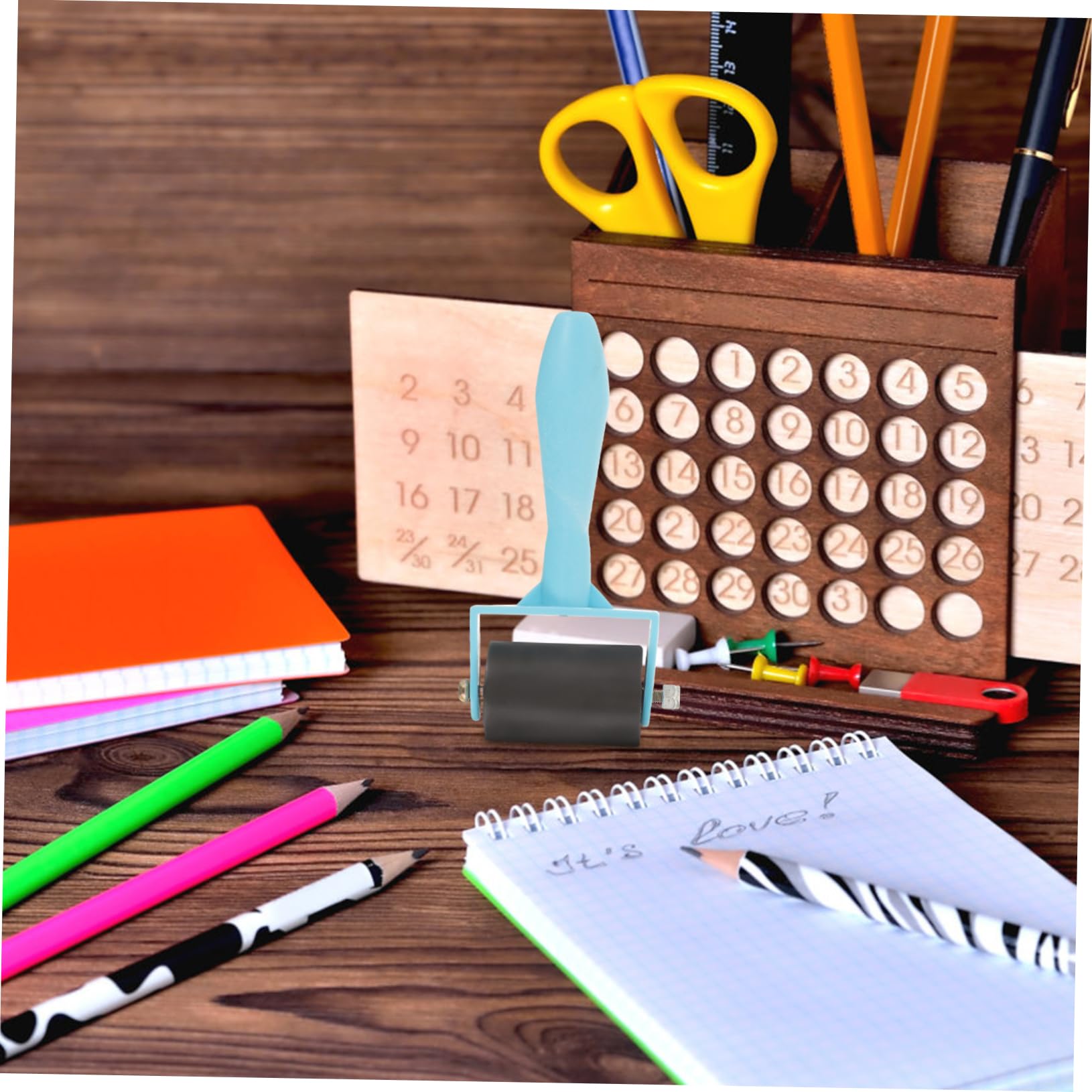 STOBOK 4 Sätze Teiliges Druckwalzen Für Druckgrafik Scrapbooking Papierkunst Und Gleichmäßige Farbauftragung Leicht Zu Reinigen Lagern Projekte 5 Stück * 4
