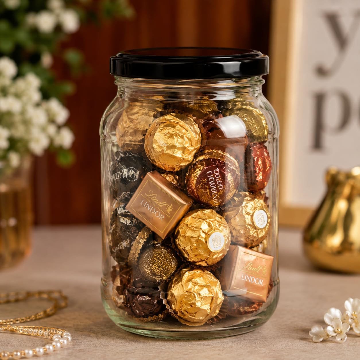 Pure Source India Glass Jars - Airtight Storage -4 Pure Source India Glass Jars - Airtight Storage -4