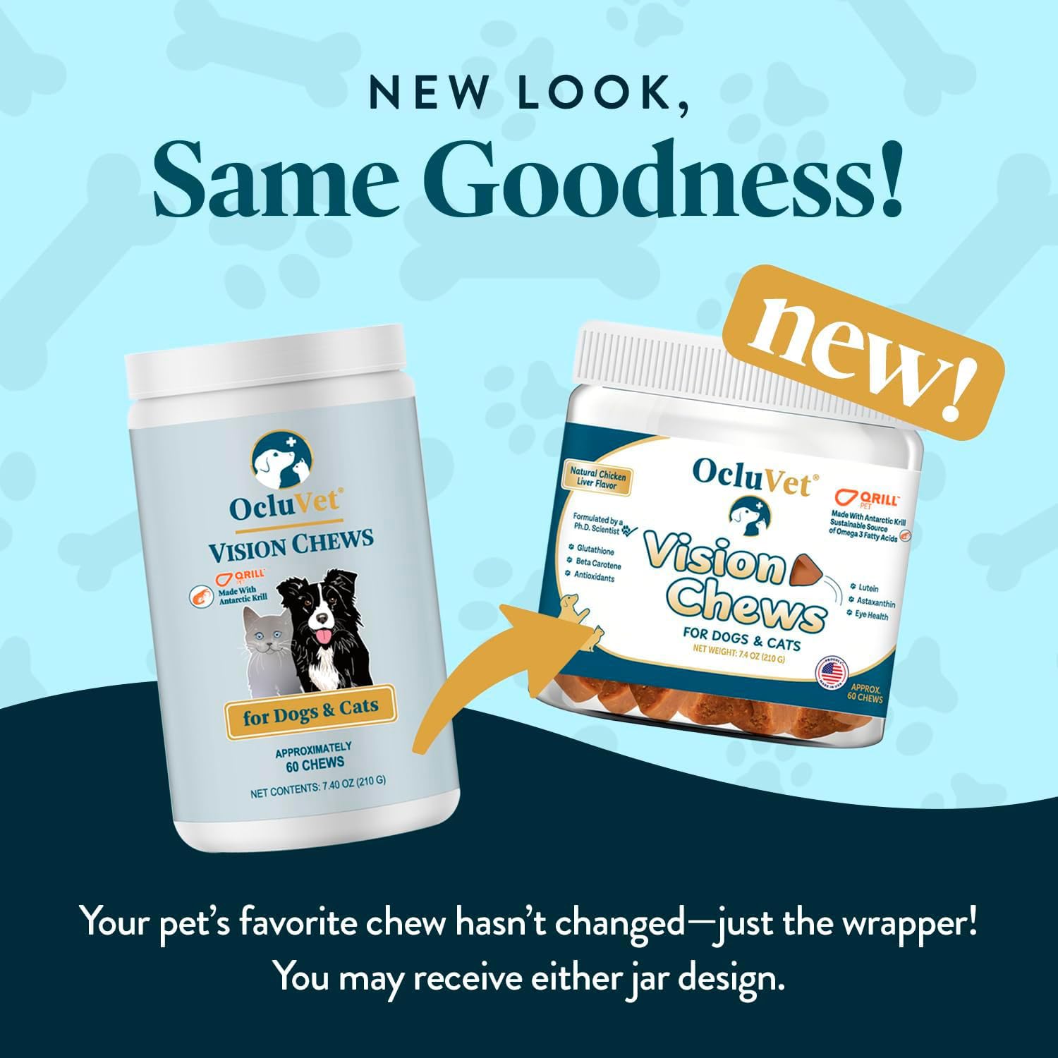 OcluVet Vision Chews Eye Supplements for Dogs & Cats, 60 Count — Amazon image 2