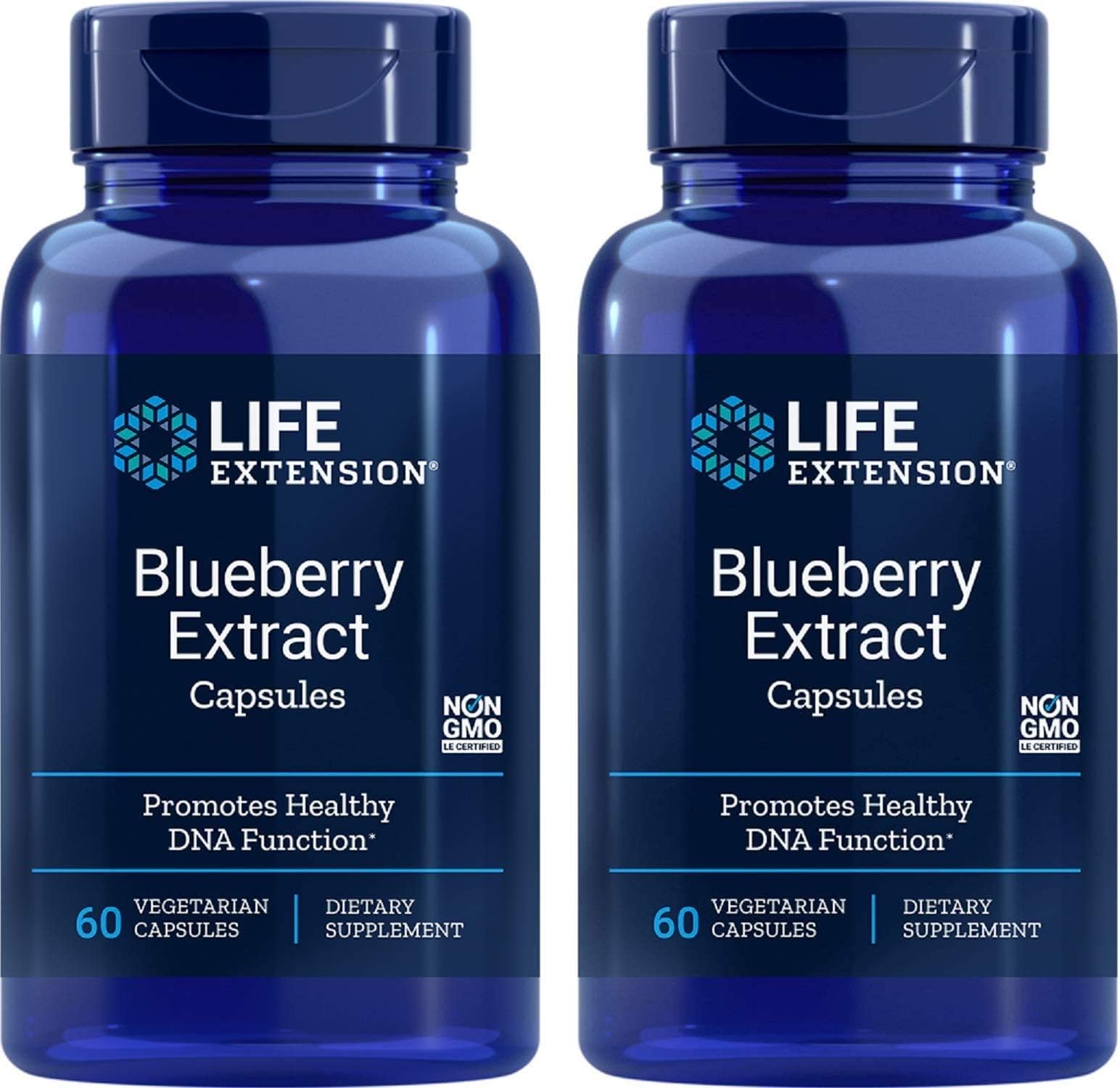 Blueberry Extract 60 VegiCaps (Pack of 2) Health & Household
