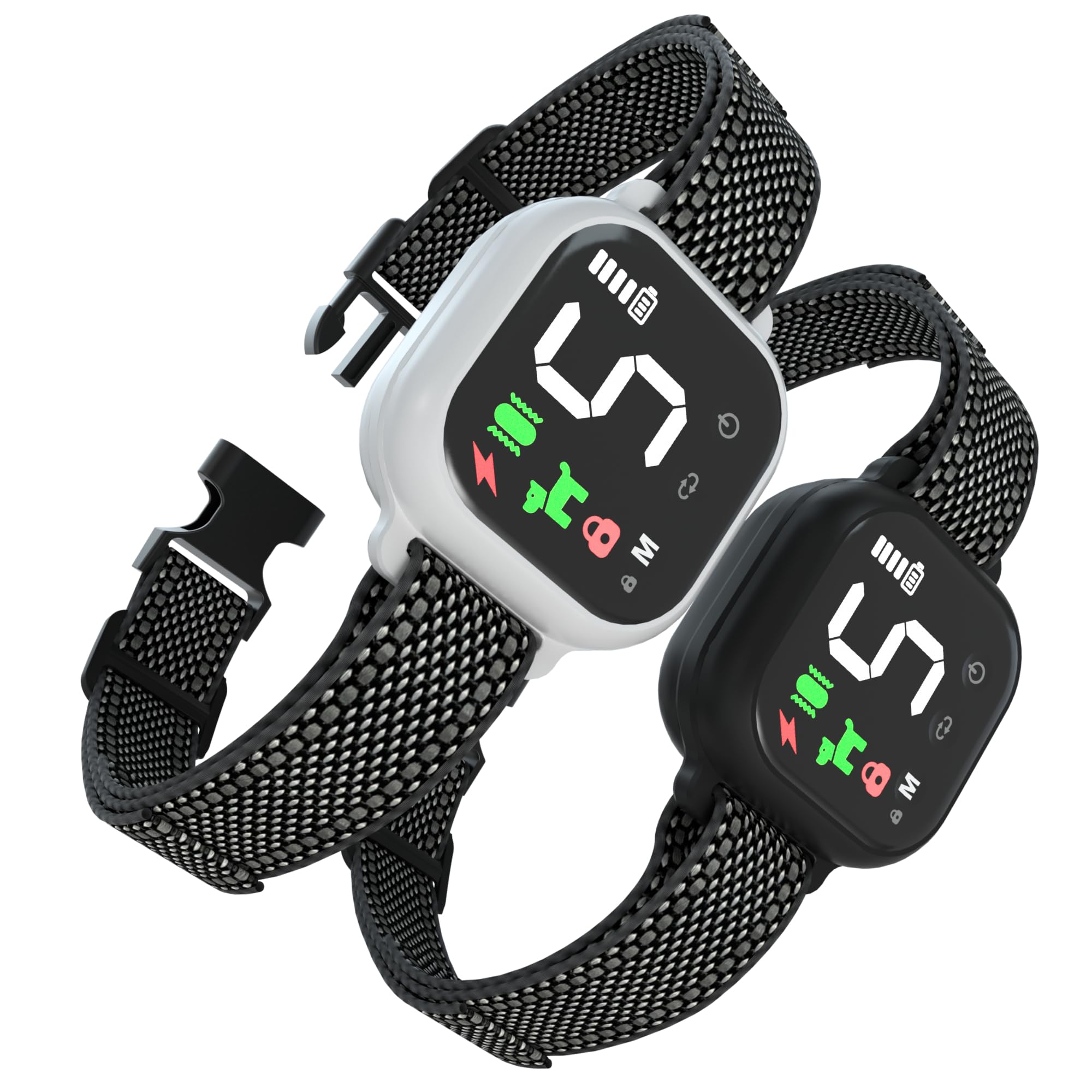 Collier anti-aboiement chien automatique intelligent pour chiens, 3 modes son/vibration/choc statique, 8 niveaux de sens
