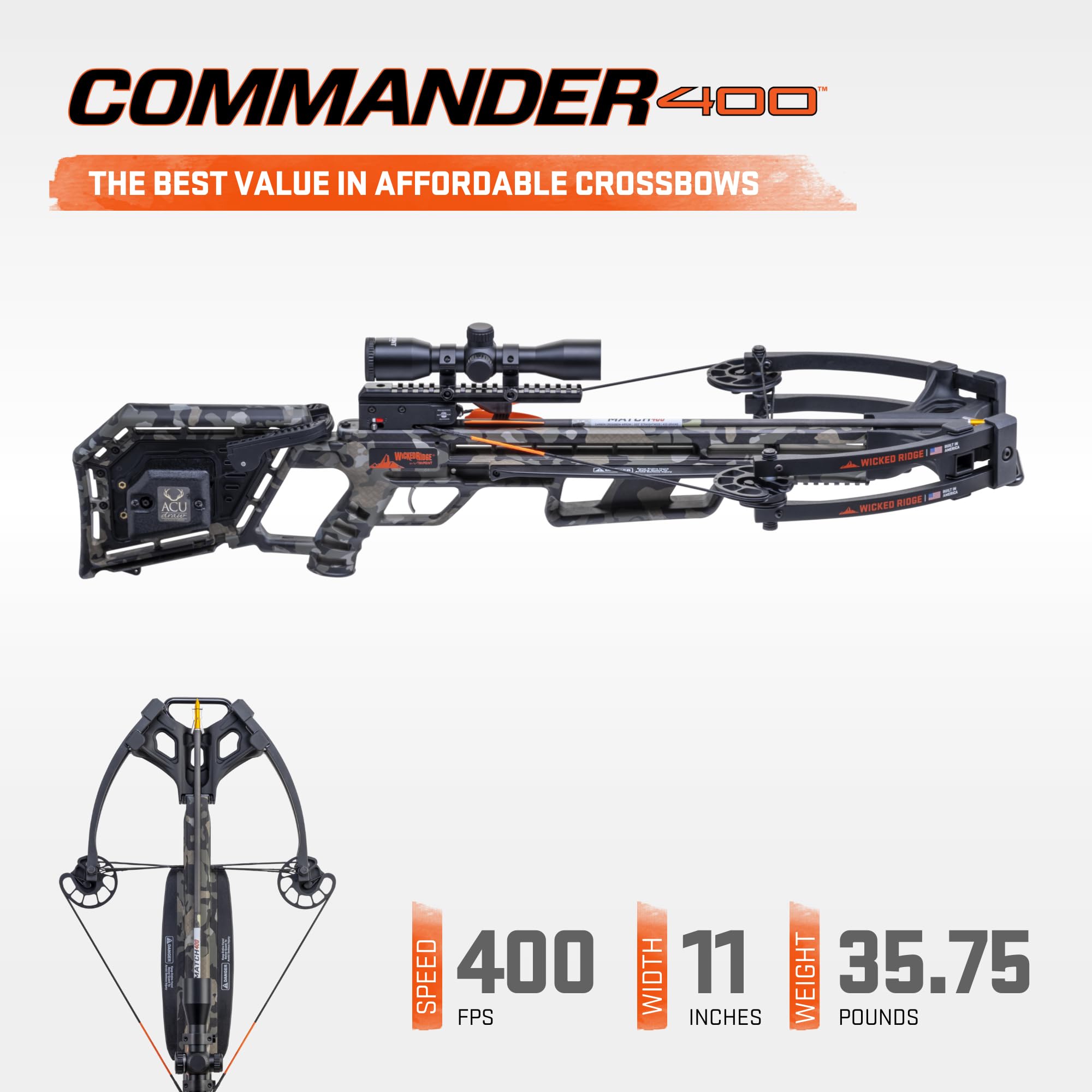 Amazon.com : Wicked Ridge by TenPoint Commander 400, Peak XT - 400