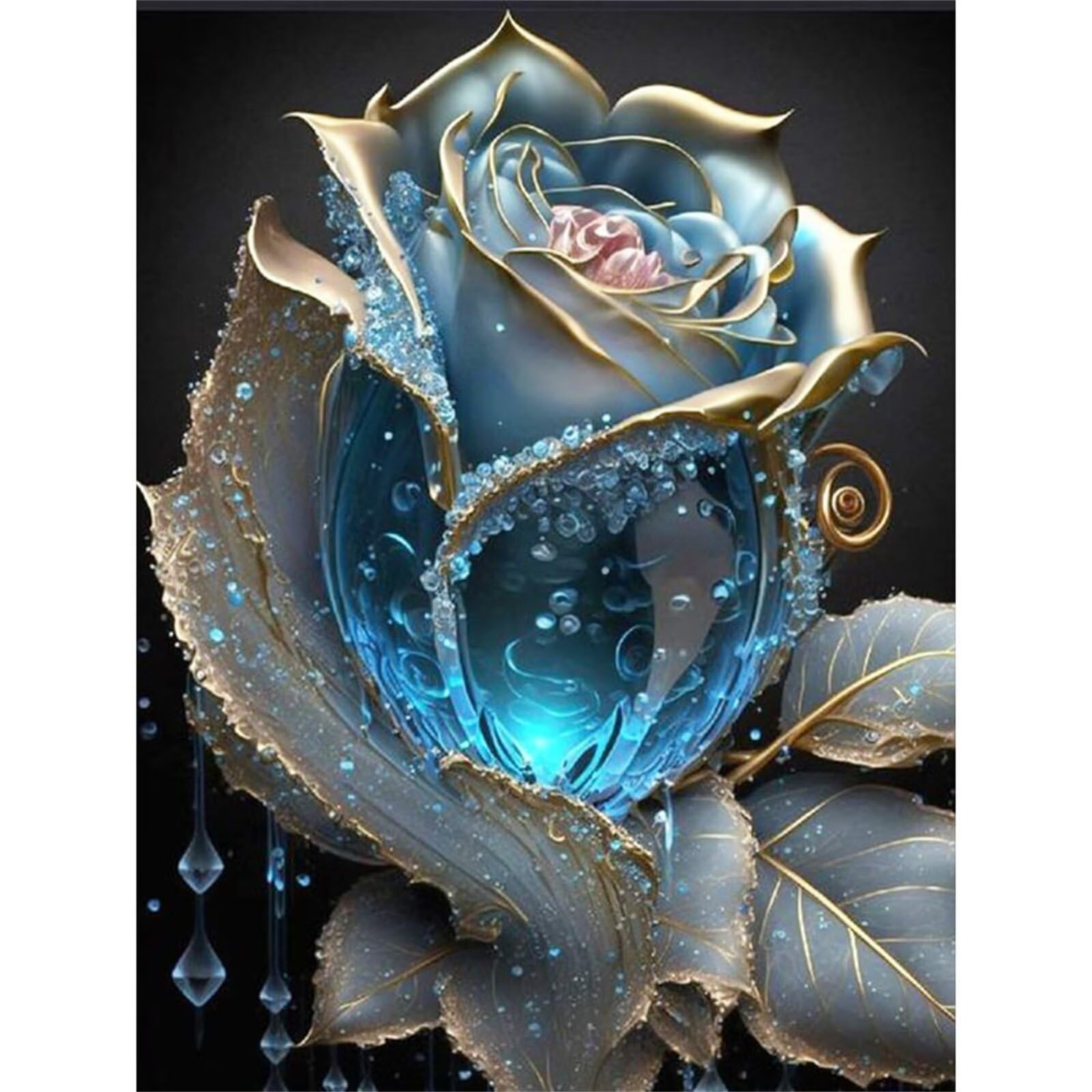 Puzzle 1200 elementów, kryształowe róże, kwiaty, puzzle dla dorosłych, 75 x 50 cm, puzzle edukacyjne, wyzwania, zabawka, 1200 elementów, puzzle dla dorosłych i dzieci