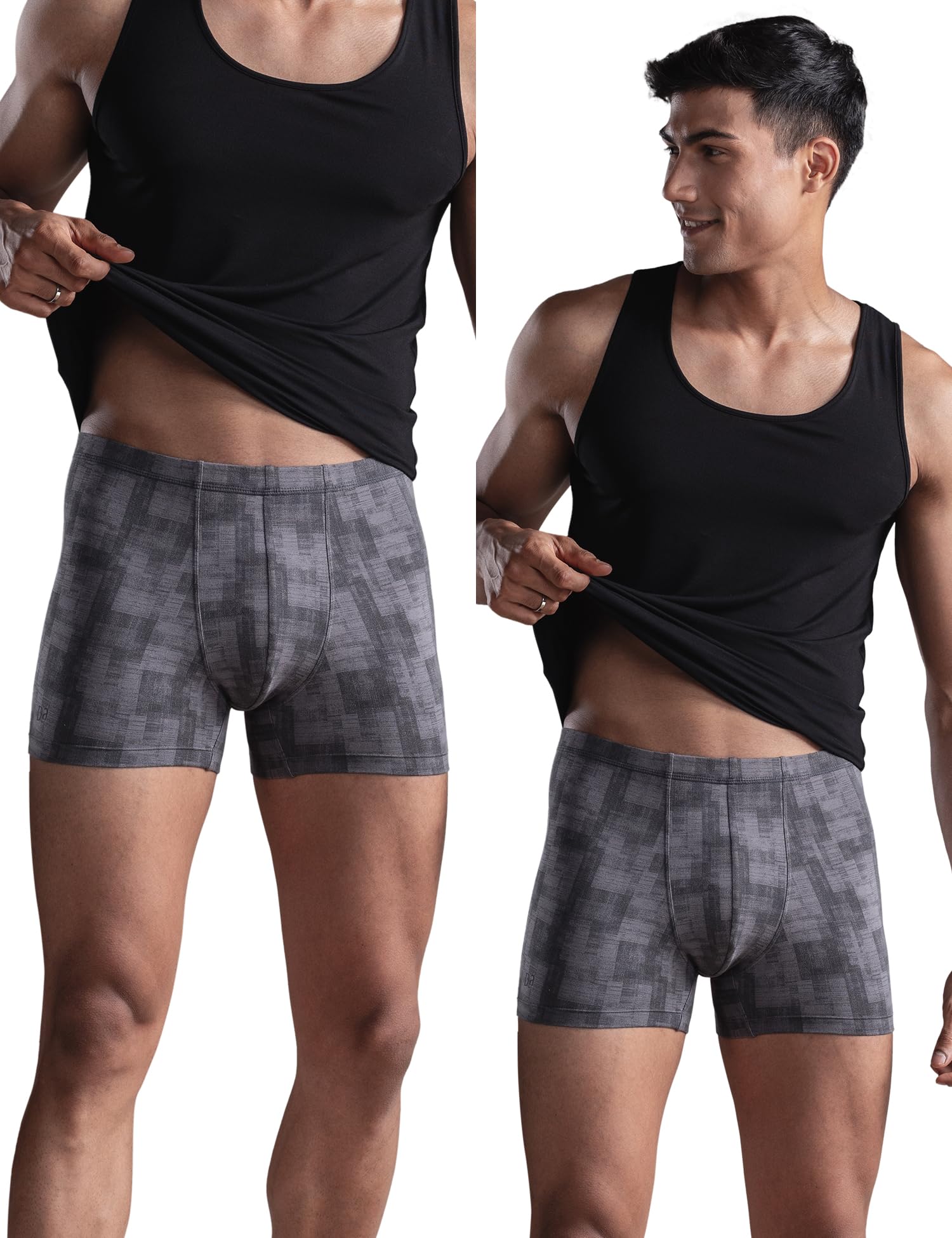 damensch Regular Fit Cotton Blend Printed Frenchie Feelmint Finish Breathable Moisture Wicking Comfortable Microfibre Waistband Stretchable Underwear for Men-picture-21