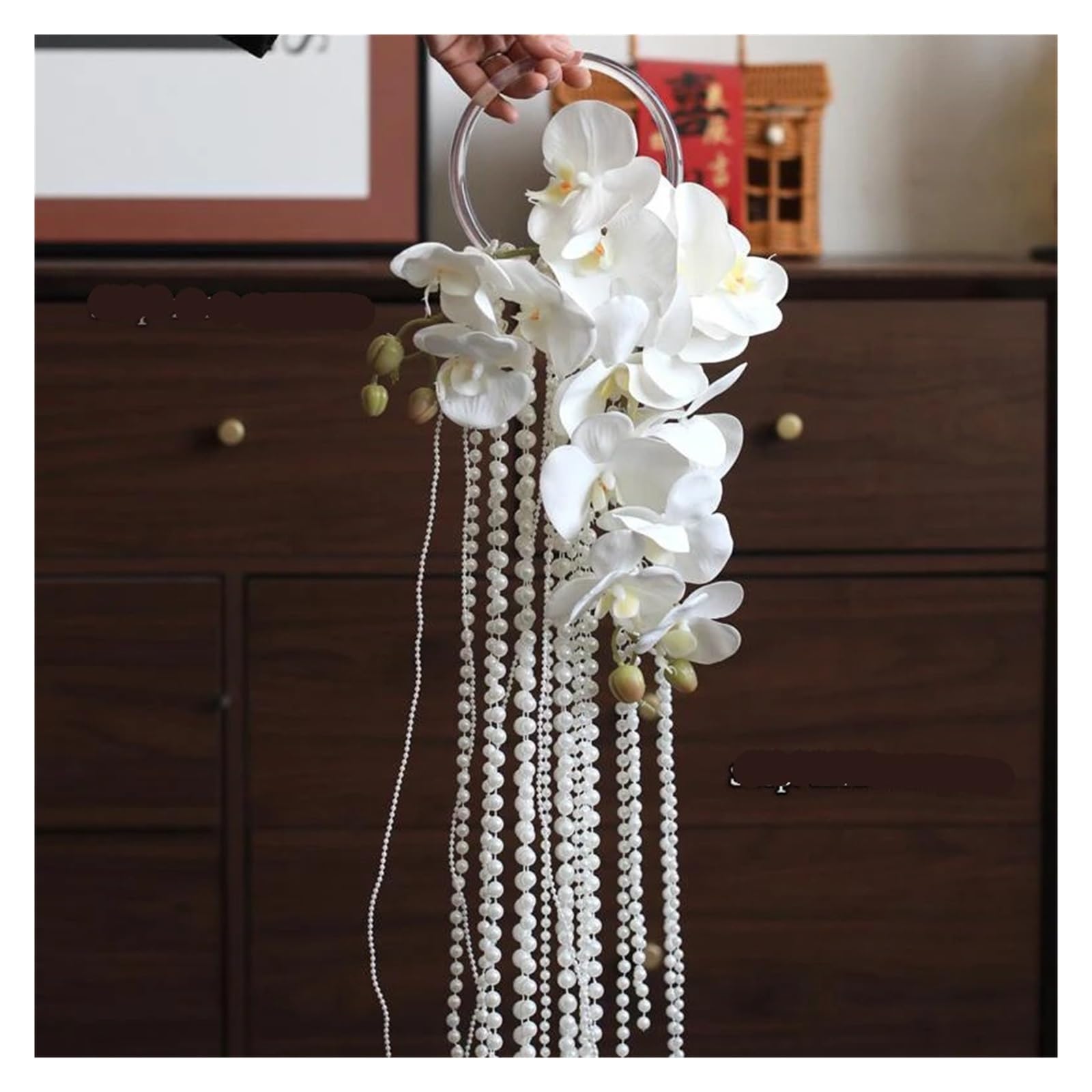 Gijmzy Customized Wedding Artificial Moth Orchid Flowers Pearl