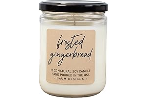 Frosted Gingerbread Soy Candle: A Festive Holiday Scent