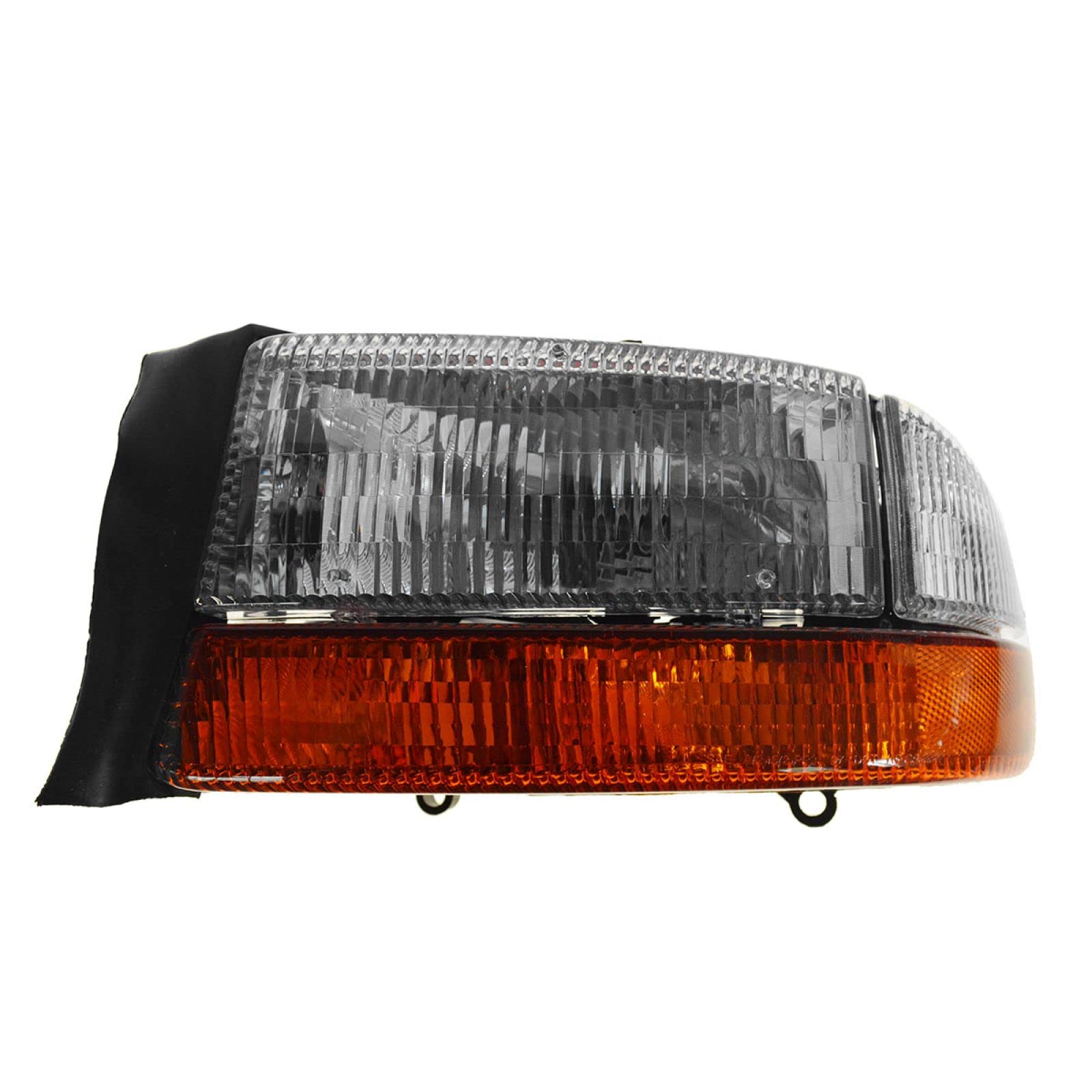TRQ Driver Side Headlight Assembly Compatible with 1997-2004 Dodge Dakota 1998-2003 Durango With Front Cornering Light CH2502122