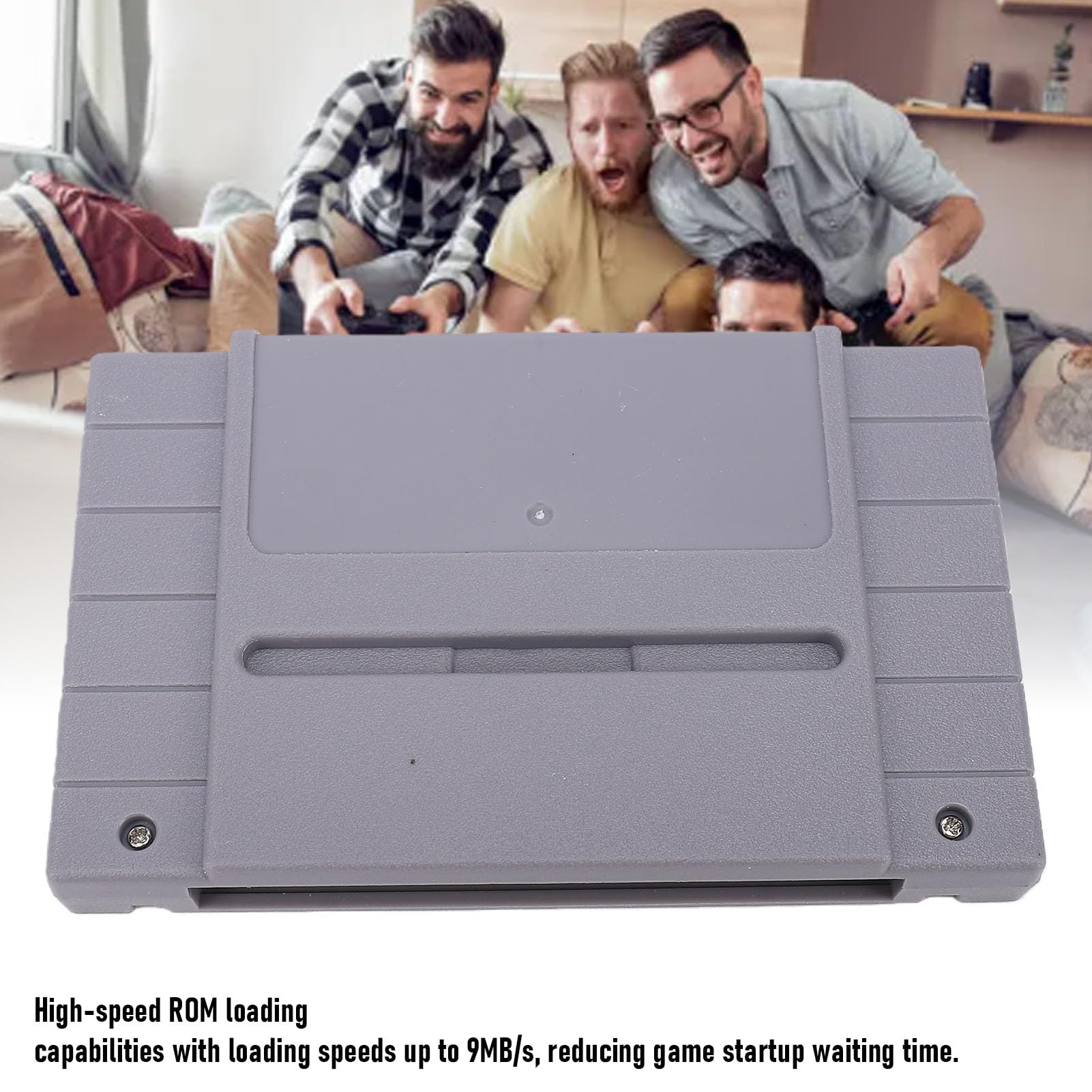 LICAEVEY Kaseta z grą Pasuje do SNES JP EU US, 16-bitowa Konsola do Gier Wideo Kaseta Flash z funkcją Natychmiastowego Zapisu i ładowania, Obsługuje pamięć ROM 96Mbit Gier Retro