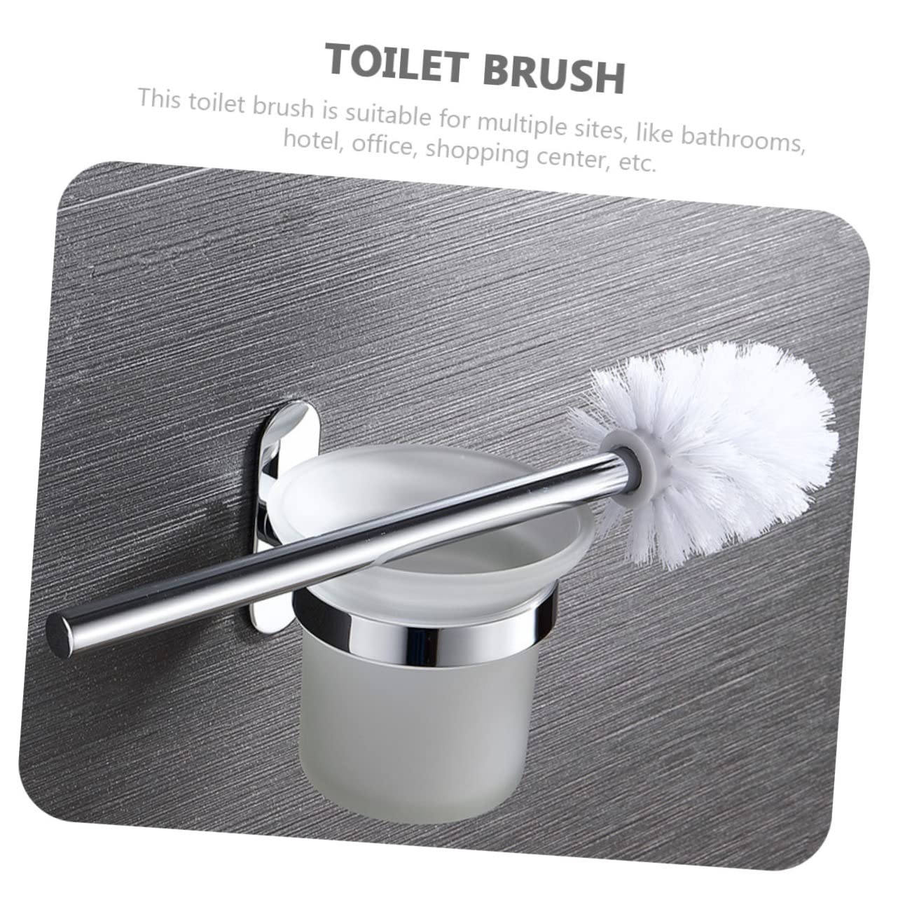 Juego de cepillo de inodoro de montaje en pared con soporte para jabón y cepillo de limpieza profunda, kit de limpieza de baño para cubo de pasta de dientes y más