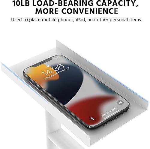 Miniatura 9 de CISILY Paquete de 2 soportes de papel higiénico negro con estante para teléfono, decoración de tolitos de baño. Soporte de rollo de papel de seda,