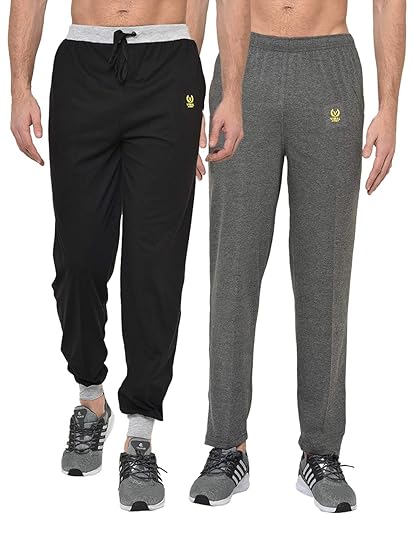 Men's Slim Fit Trackpants (Pack of 2)