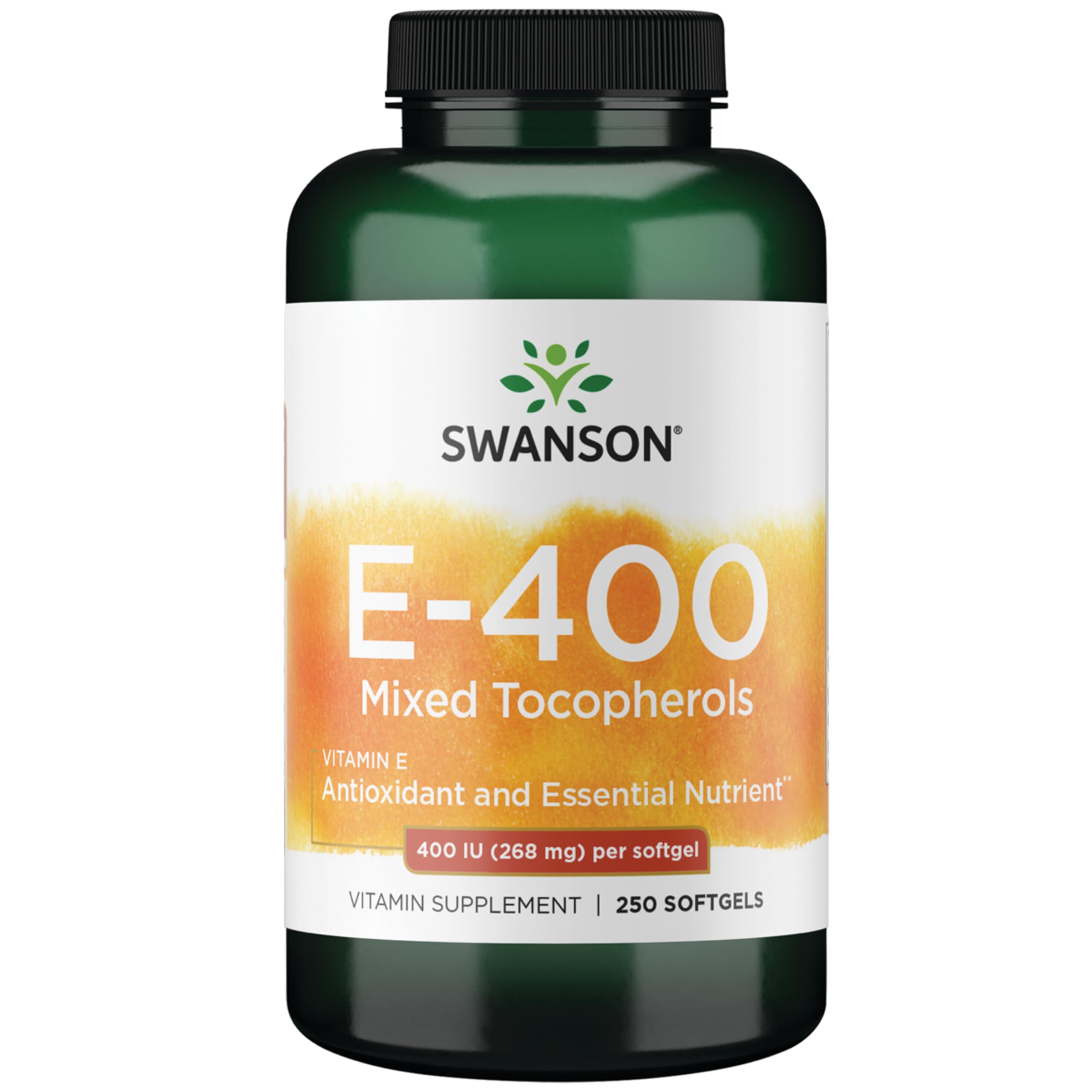 Swanson E-400 Mixed Tocopherols 400 IU, 250 Softgels