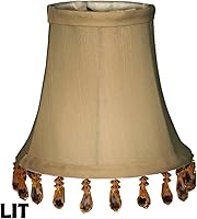 Vista 3 de Royal Designs, Inc. CS-313B-5AGL Pantalla de Araña de Campana con Cuentas, 3 x 5 x 4 pulgadas, Oro Antiguo