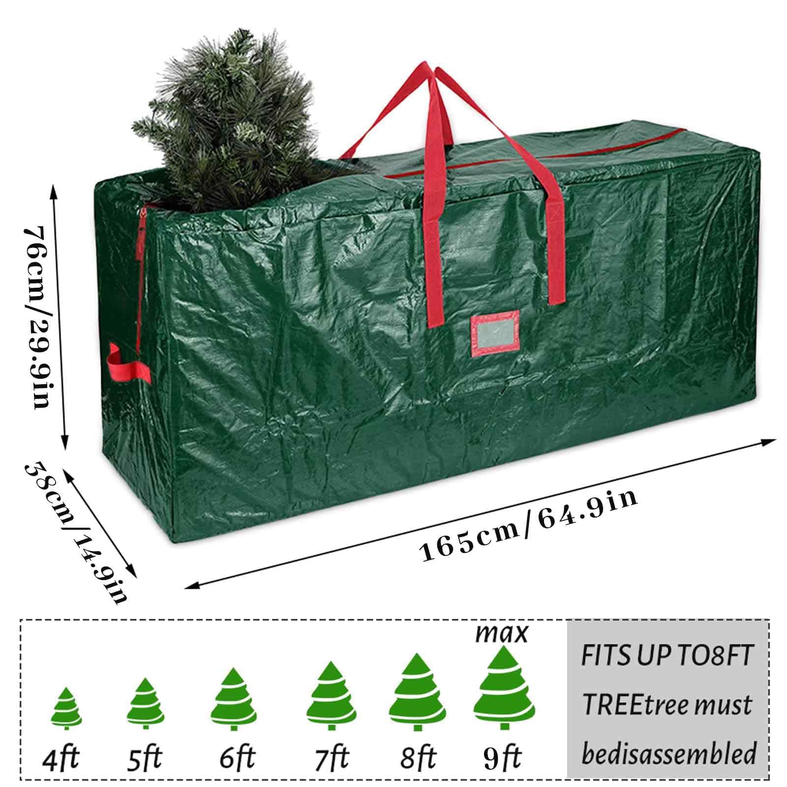 Borsa per Albero di Natale Hillylolly Custodia per Albero di Natale, Borsa Portaoggetti per Albero di Natale impermeabile, Borsa per Cuscini da Giardino per Addobbi Natalizi (162 * 38 * 75cm)