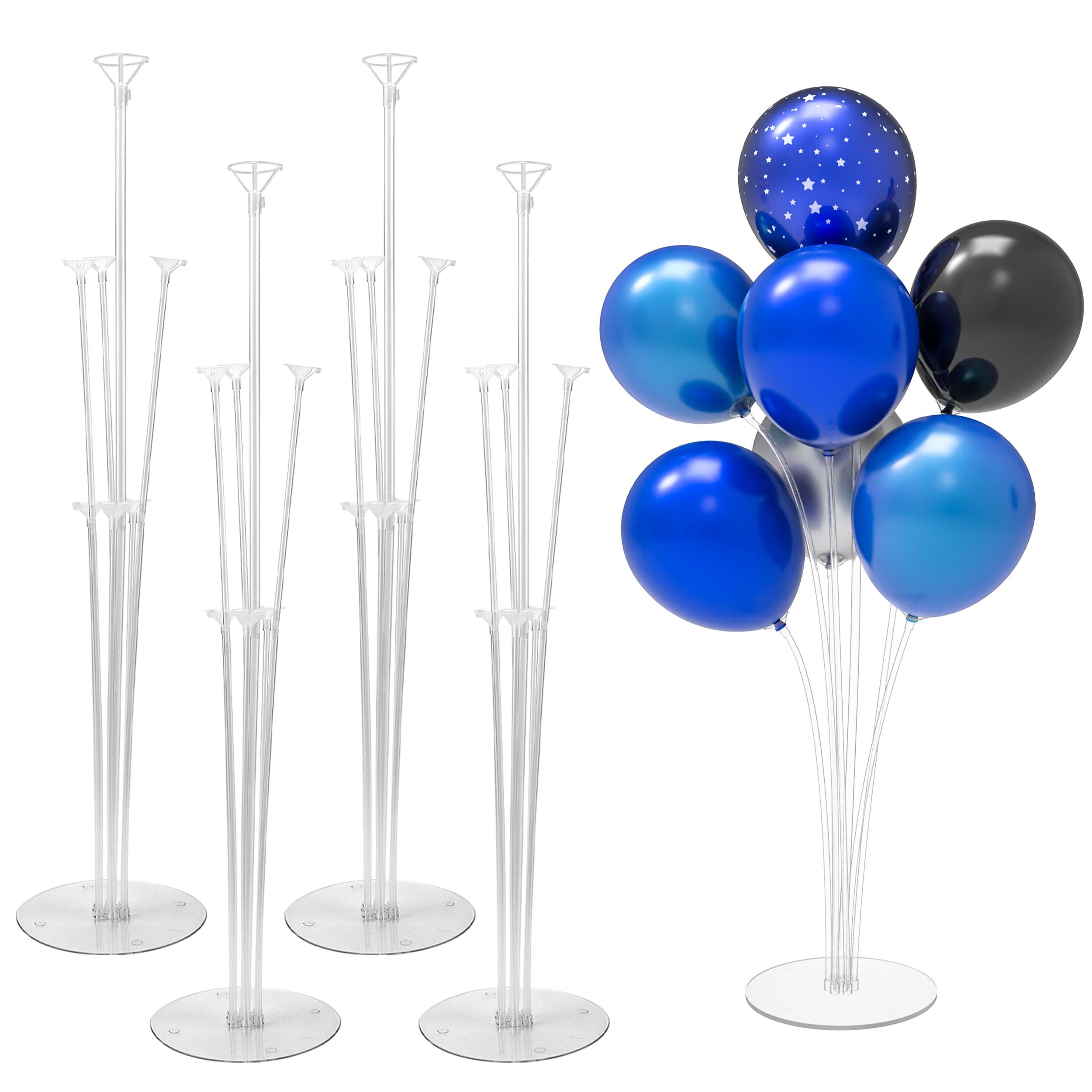 JOYYPOP 4 Sets 28 Inch Balloon Stand Kit, Balloon Holder Stickers Table Decoration Party Birthday Wedding Balloon Supplies Accessories