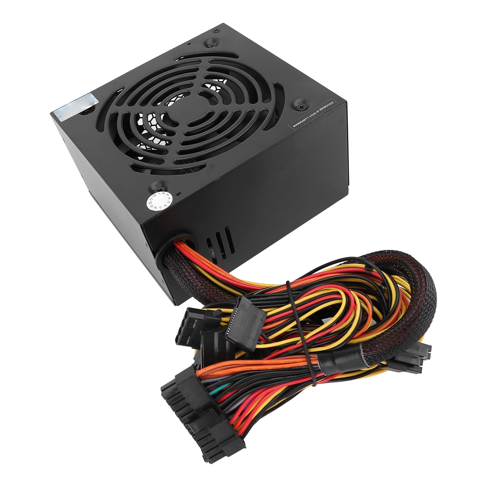 Alimentatore per computer desktop a massima efficienza energetica da 450 W con protezione da sovracorrente per utenti in lega di alluminio nero 1 W di potenza in standby
