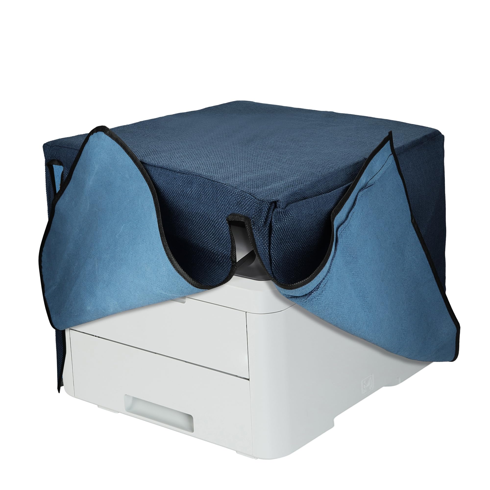 kwmobile Housse Imprimante Compatible avec Brother DCP-L3510CDW / L3710CW / L3730CDN / L3750CDW Housse - Housse de Protection pour Imprimante en Lin - bleu-gris