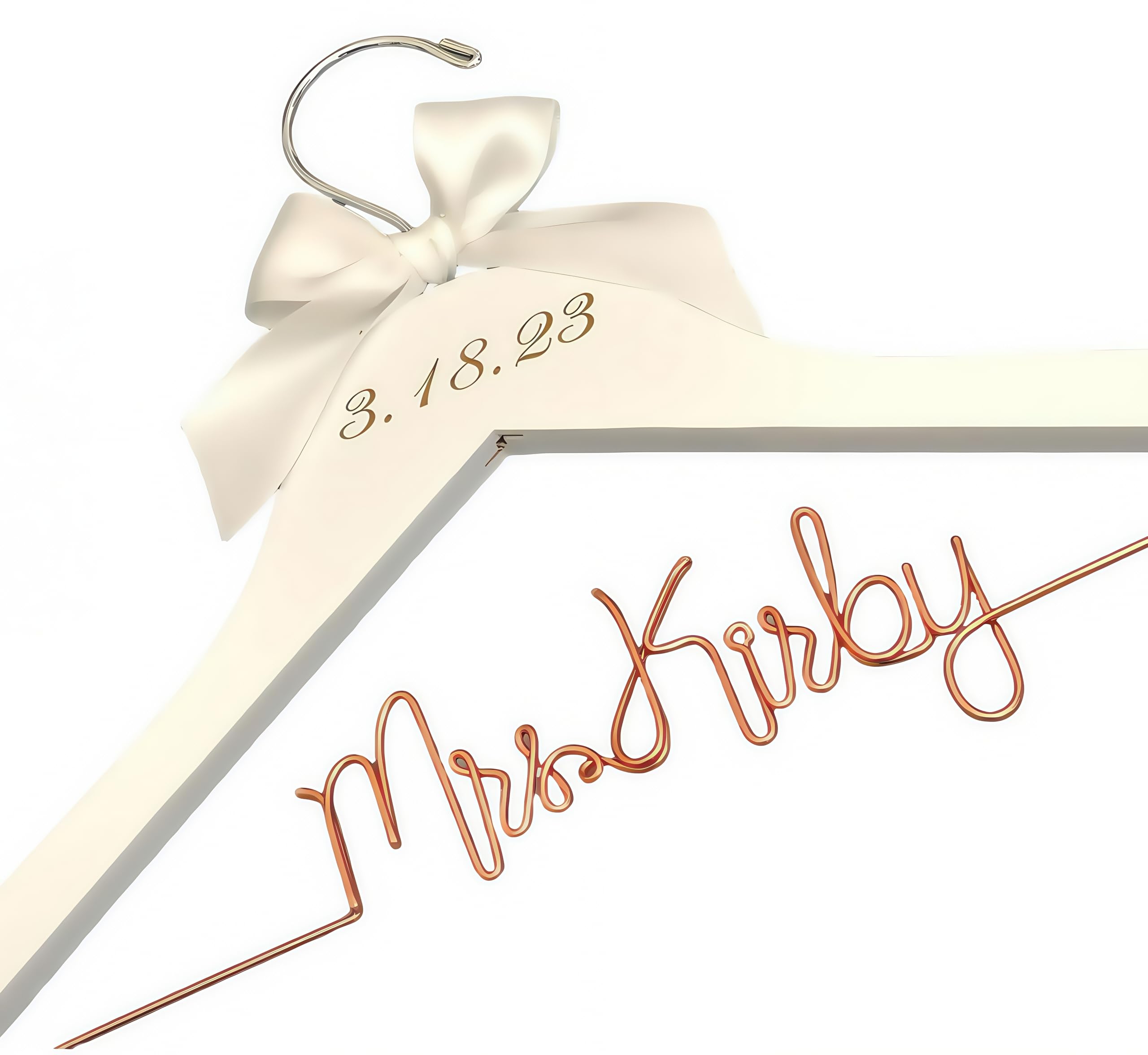 Personalized Bridal Dress Hangers | Bride & Wedding & Bridesmaid Gifts, Mr & Mrs Custom Hangars, Graduation Keepsakes | Doctor/Phd & Professional Career Hangers