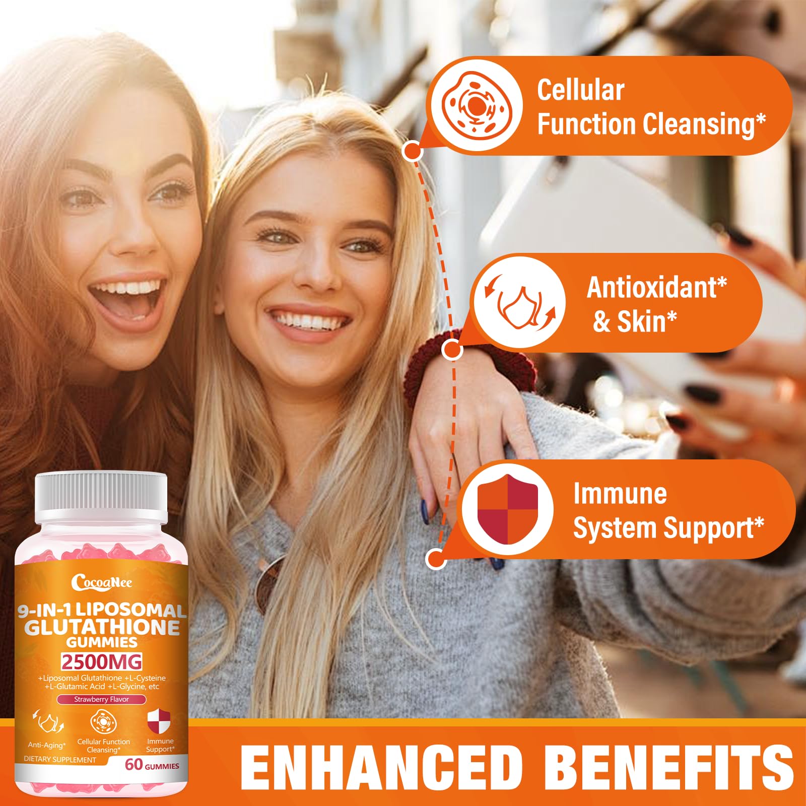 Amazon.com: CocoaNee 2 Packs 2500MG Liposome Glutathione Gummies, Composite L-Cysteine, Collocation Milk Thistle, Increas 98% Absorption Rate, Antioxidant Anti-Aginga : Health & Household Amazon.com: CocoaNee 2 Packs 2500MG Liposome Glutathione Gummies, Composite L-Cysteine, Collocation Milk Thistle, Increas 98% Absorption Rate, Antioxidant Anti-Aginga : Health & Household