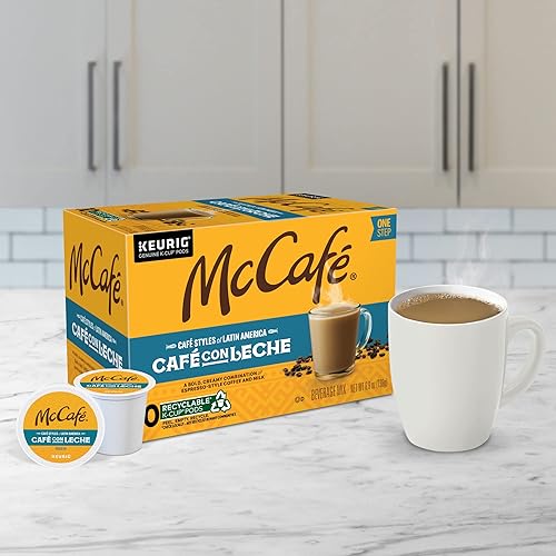 Miniatura 6 de McCafé Styles of Latin America Café con Leche, cápsulas de café Keurig K-Cup de una sola porción, 60 unidades