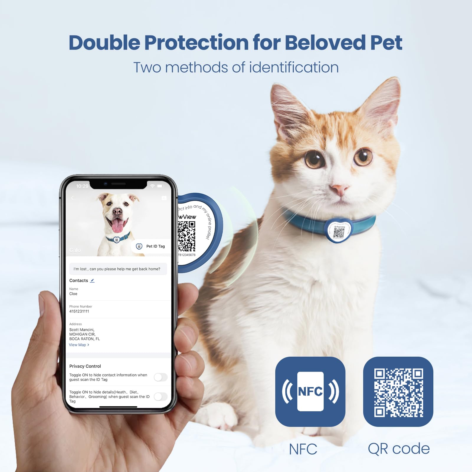 QR Code Dog ID Tag UK with NFC, No Subscription, No GPS - Image 3