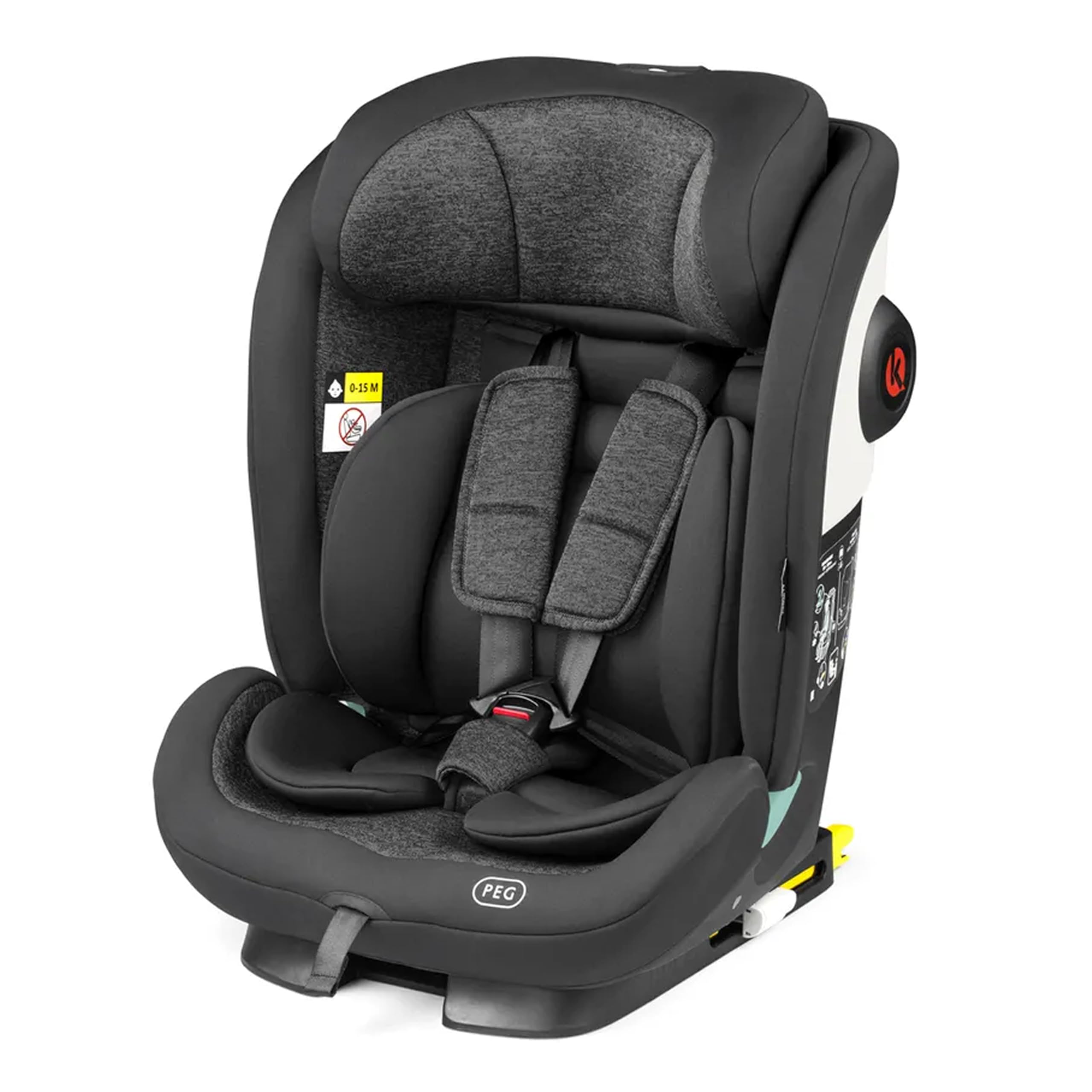 PEG Viaggio TT Silla de Coche Evolutiva i‑Size con ISOFIX, 76–150 cm, 15 meses–12 años, 9–36 kg, Respaldo Reclinable, Reposacabezas Regulable, Protecciones Laterales, Planet