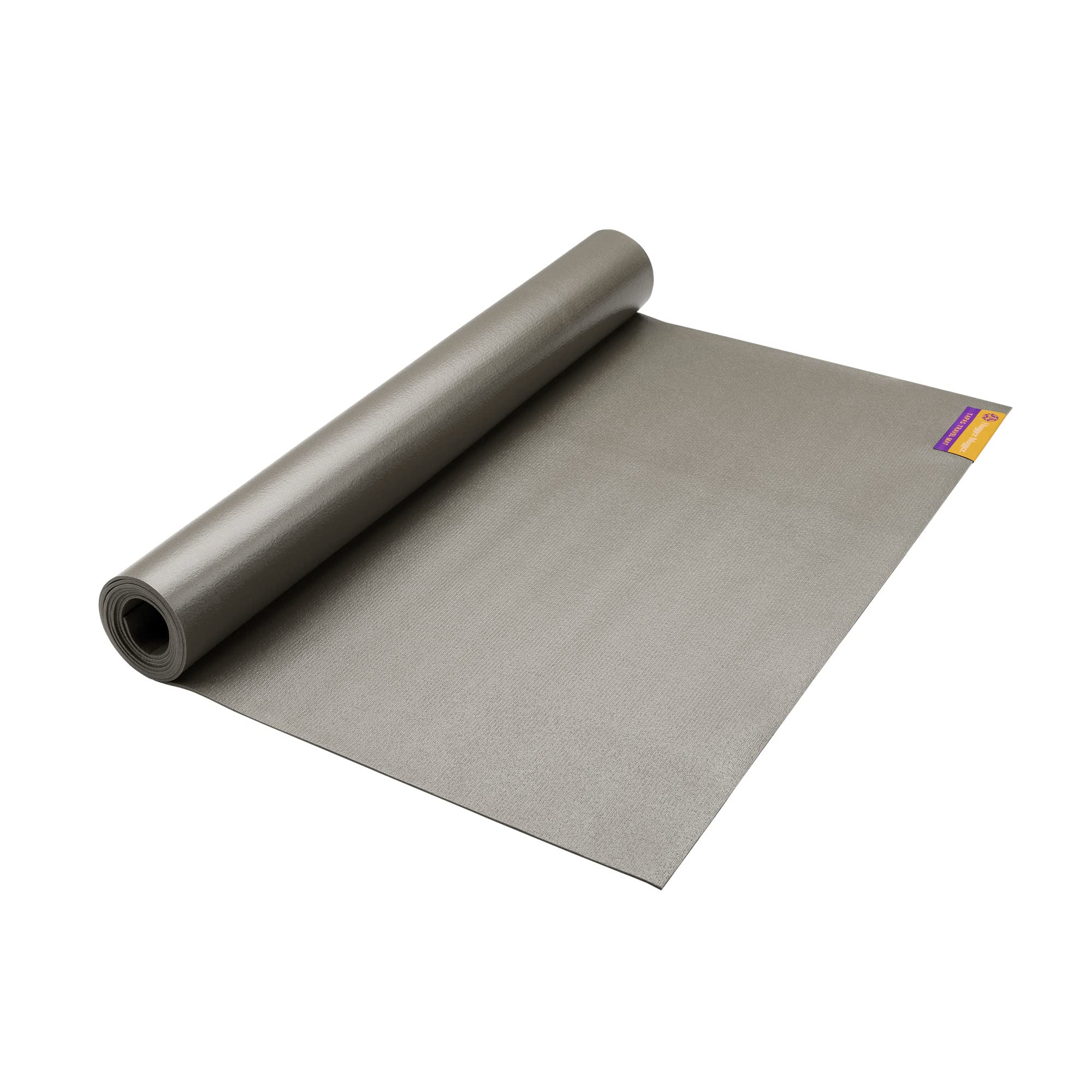 Hugger Mugger Tapas Travel Yoga Mat - Graphite - Super Portable and Durable, Textured Sticky Surface, May be Folded or Rolled, Packable, Economical