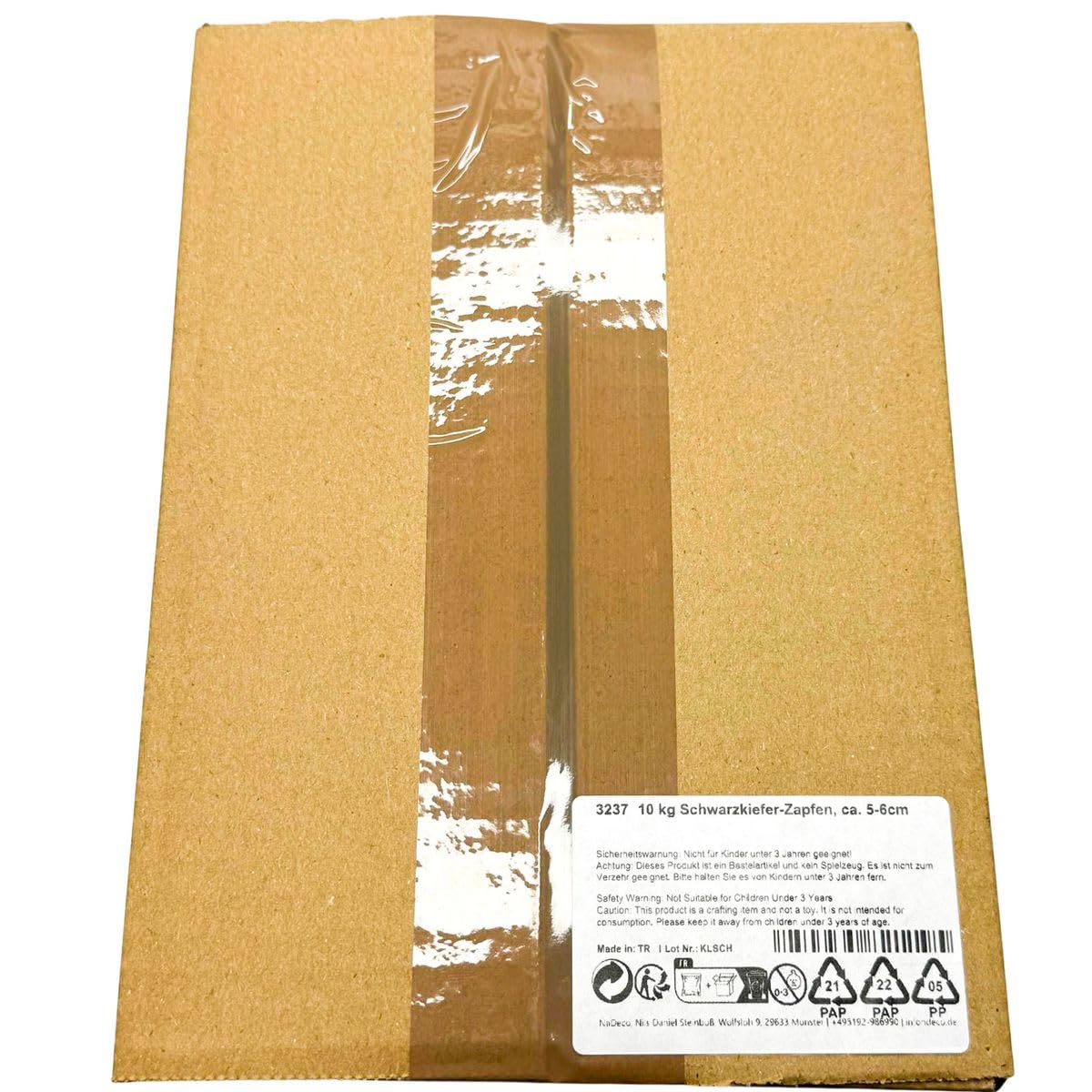 NaDeco 10 kg Schwarzkiefer Zapfen ca. 5-6cm Tannenzapfen Kiefernzapfen Pinus nigra Schwarzkiefern Zapfen Deko Zapfen Kieferzapfen
