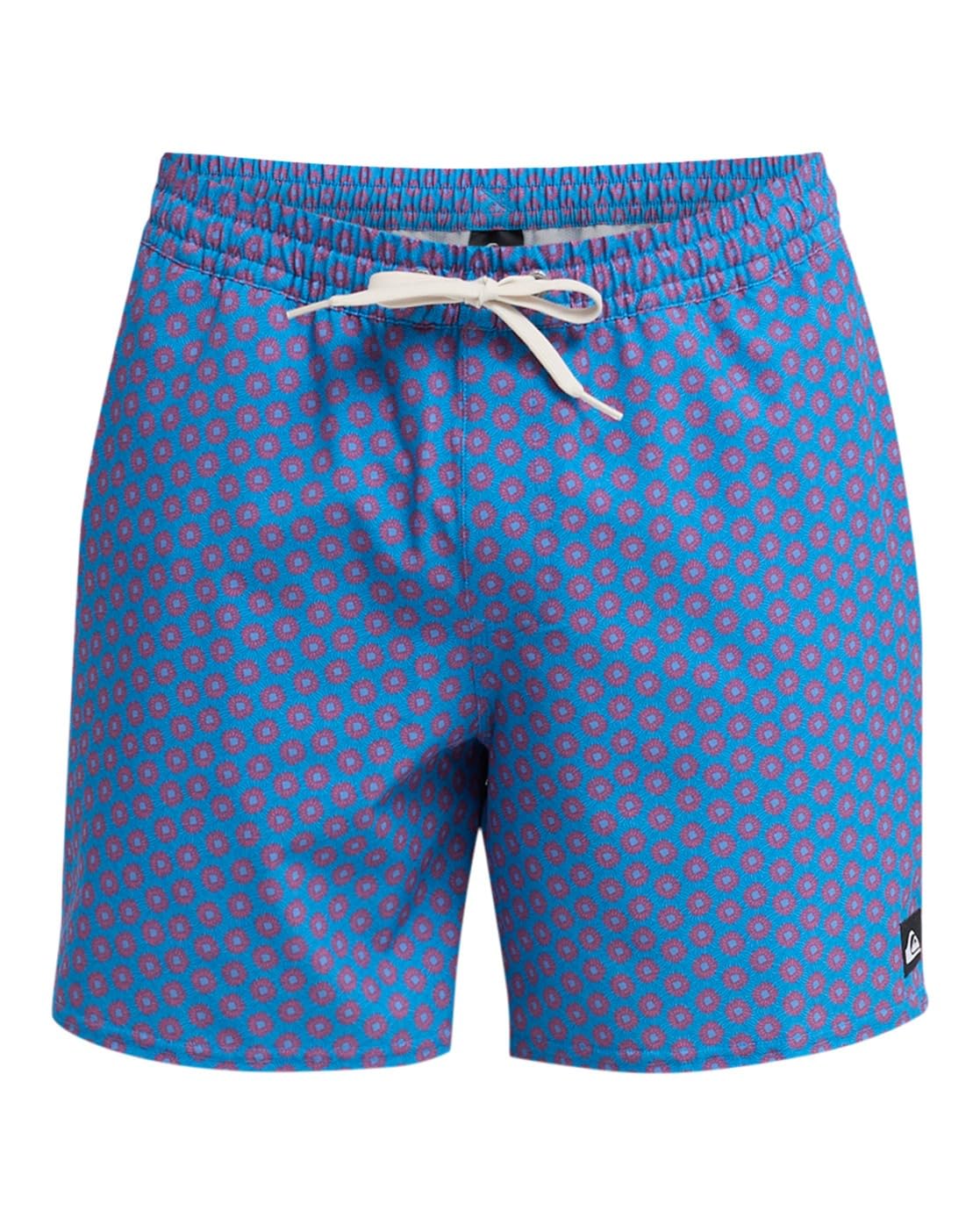 Quiksilver Stretch Printed Volley 16" - Short de Natación - Hombre - Azul.