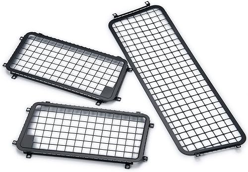 Miniatura 7 de MORLORDY Ventanas laterales de metal RC Ventanas traseras Red de malla protectora para 110 Escala RC Crawler Car TRX4 2021 Bronco Actualizaciones