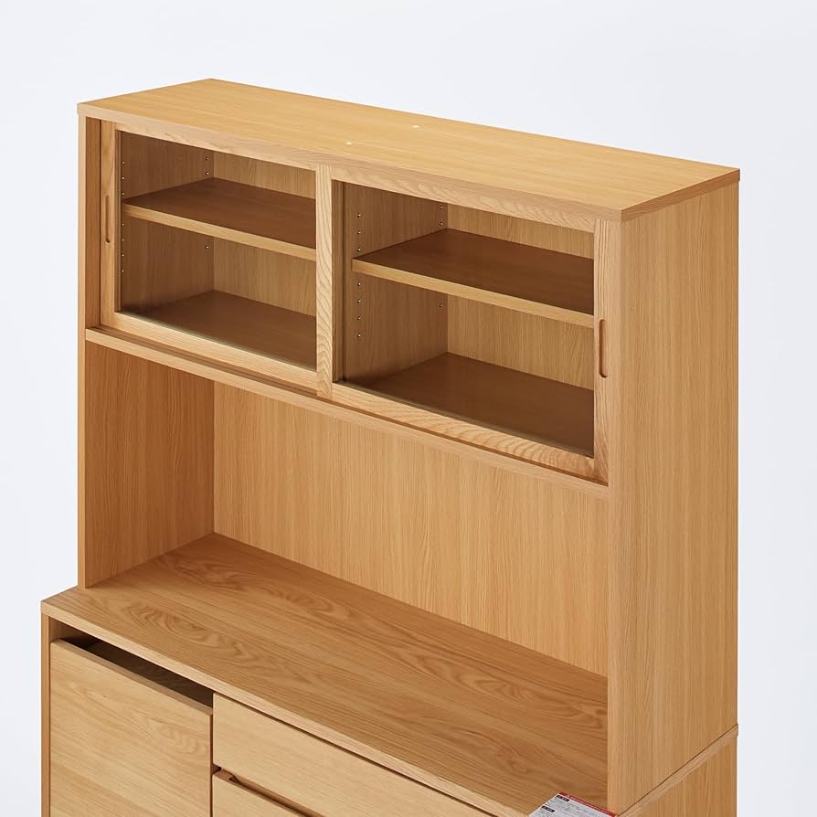 Amazon｜無印良品 木製カップボード 幅120×奥行44×高さ175.5cm