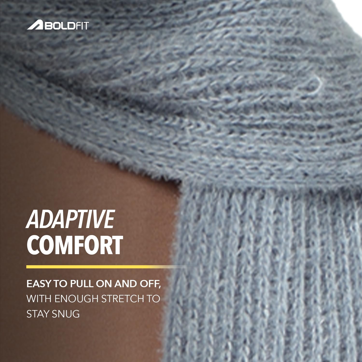 Boldfit Winter Cap for Women Woolen with Mufflers Ladies Knitted for Girls Cap, Stylish for Winter Wear Scarf - Grey 2