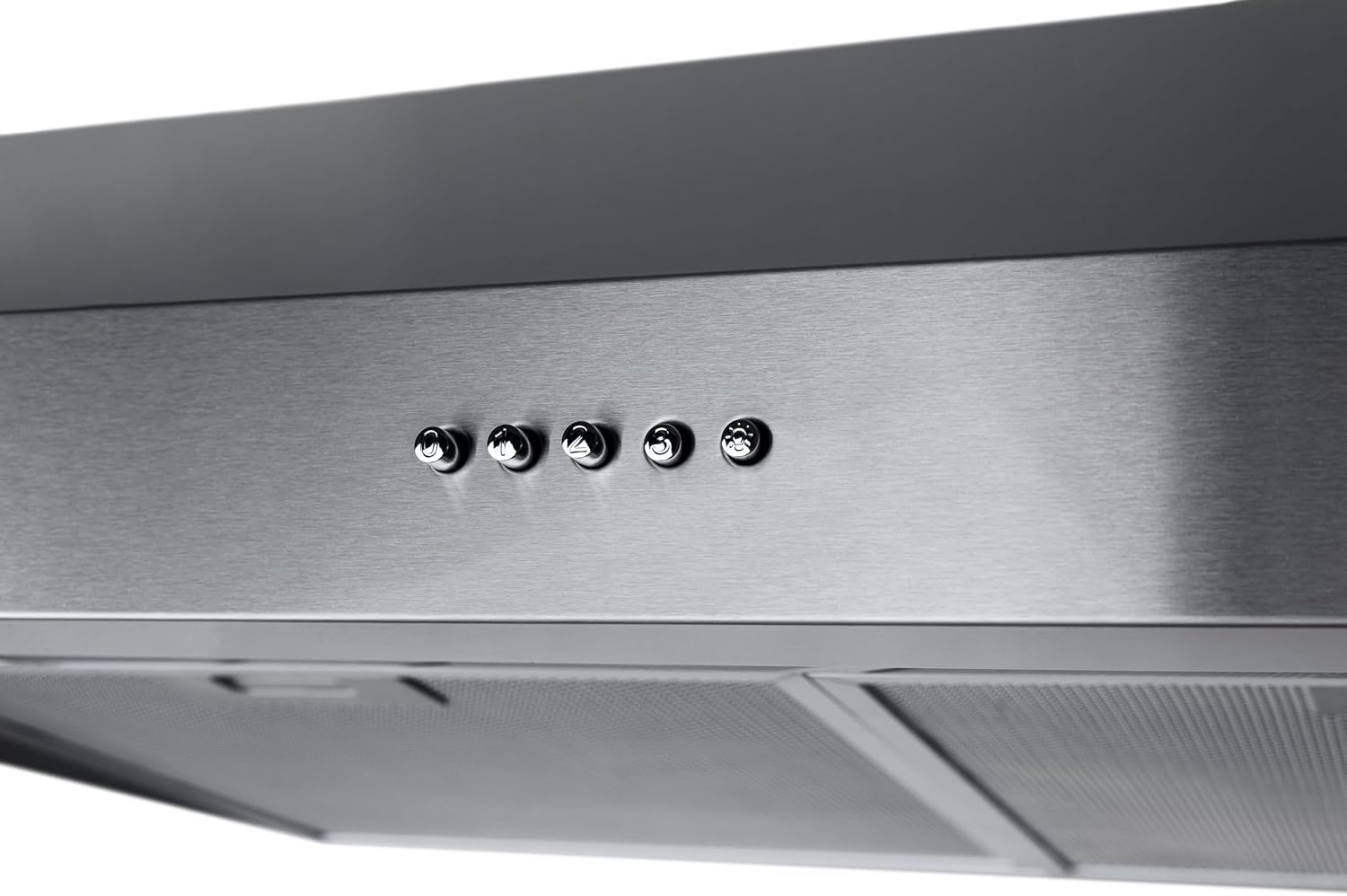 OVO 30 inch Under Cabinet Range Hood Vent with 3 Speed Exhaust Fan, Push Button Ducted Vent Hood, Stainless steel Kichen Hood, 600 CFM
