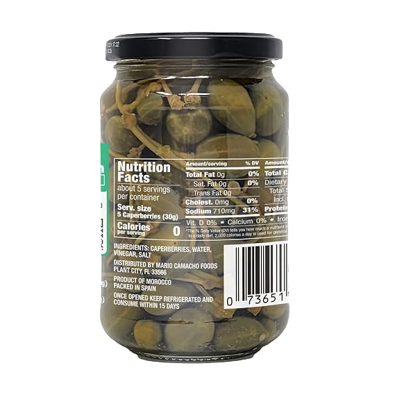Mario Camacho Foods Caperberries 12 Fl. Oz. (Pack of 12)