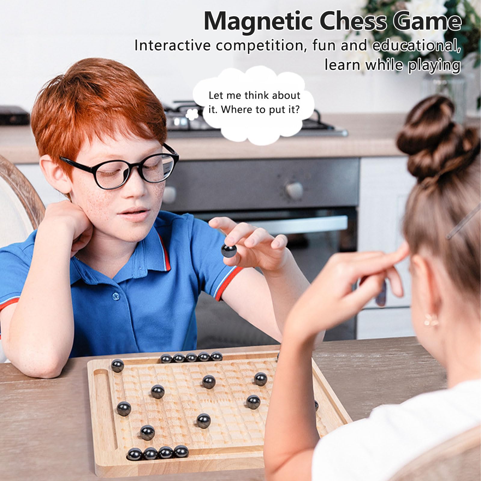 Giochi Da Tavolo Adulti Scacchi Magnetici Portatili - 24 Pezzi Con Scacchiera, Gioco Da Viaggio Per Bambini E Adulti Gioco Da Tavola - Foto 7