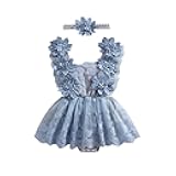 Newborn Baby Girl Romper Dress Infant Sleeveless Lace Floral Romper Bodysuit Baby Girl Summer Clothes Outfits