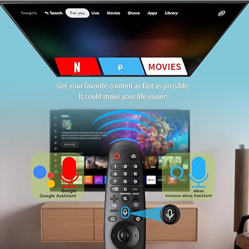 Miniatura 4 de Reemplazo LG TV remoto mágico AKB75855501 con función de voz y puntero, LG Smart TV Remotes AN-MR20GA MR19BA MR18BA MR650A OLED UHD QNED NanoCell