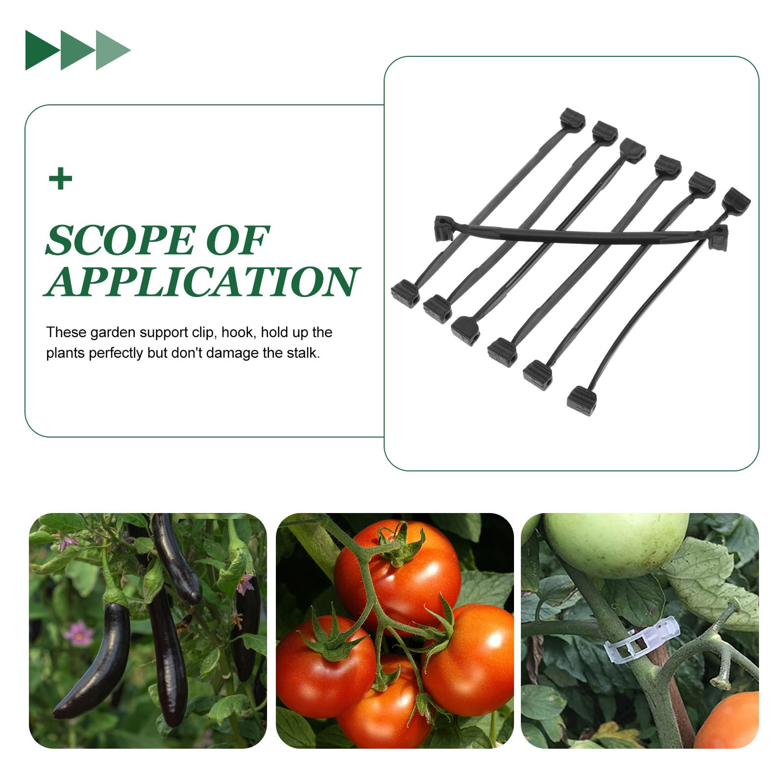 Abrazaderas para Plantas de Vid y Árboles Frutales, Clips Resistentes para Fijar Ramas, Soporte Reutilizable para Jardín y Huertos
