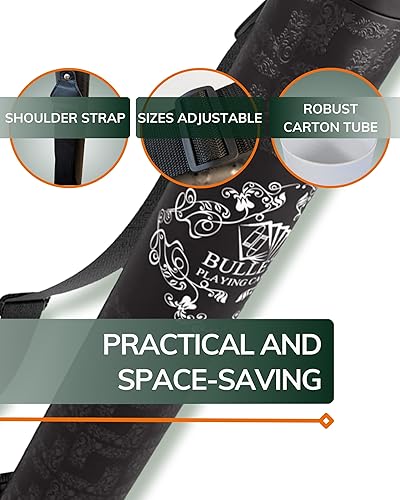 Miniatura 3 de Bullets Playing Cards Tapete de mesa de póquer, duradero, resistente al agua y antideslizante, tapete con bordes cosidos para noche de casino y