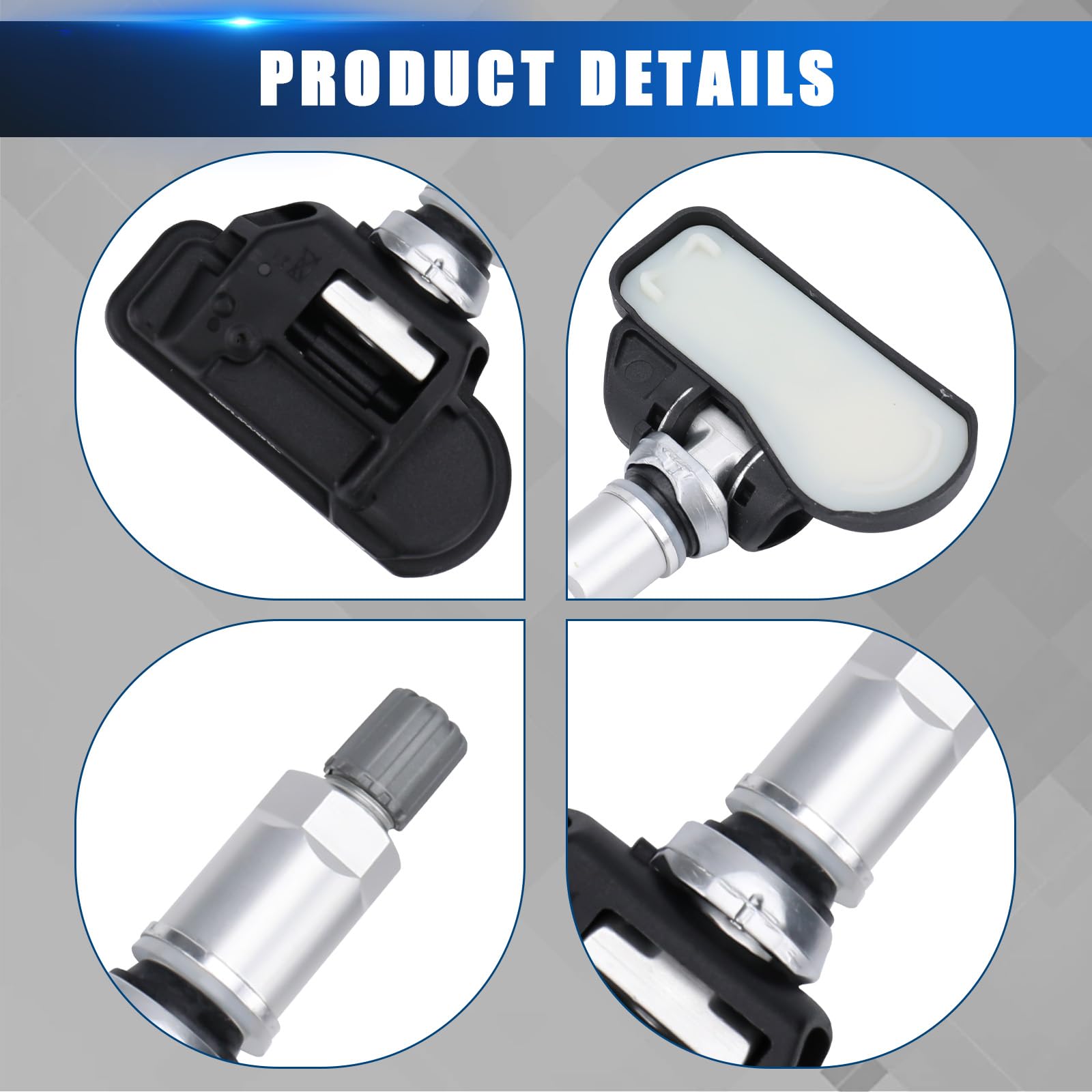 Sensor de Presión de Neumáticos Compatible con Mercedes-Benz C/CLA/GLC/CLS/E/S/Classe GLE W176 W205 C207 W212 RDKS TPMS Compatible con GLCES Classe A B C GL GLA GLK MR 2007-2015 A0009050030