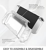 Vista 4 de Mumba Funda acoplable para Nintendo Switch OLED 2021 serie Blade - Funda protectora de TPU con agarre compatible con Nintendo Switch OLED y Joy-Con