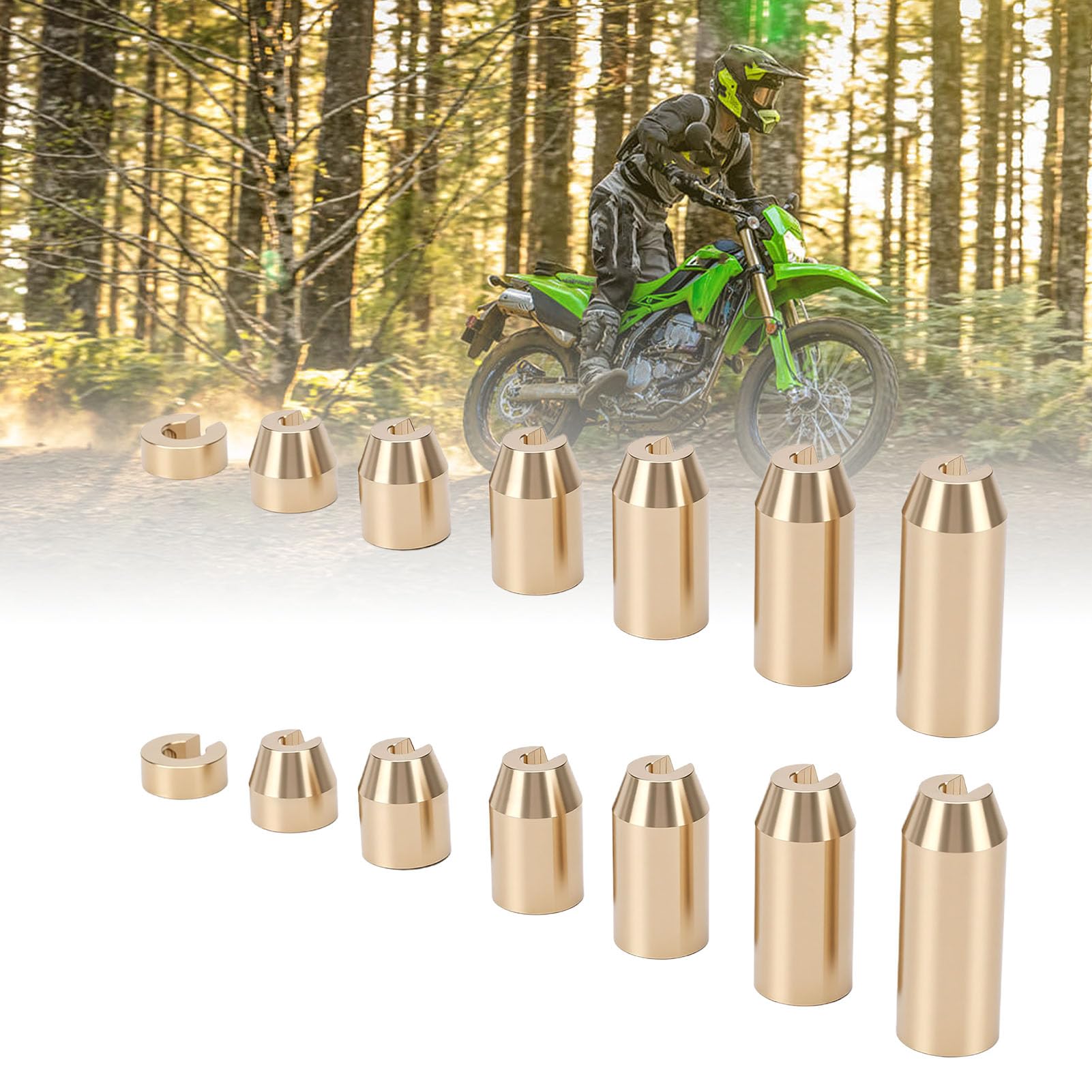 Zestaw Uzupełniający Obciążników do kół Motocyklowych, Kompatybilny z Motocyklami Sportowymi, Dual Sport, Cruiser, Classic Bikes, łatwo Regulowany Zestaw do Wyważania z